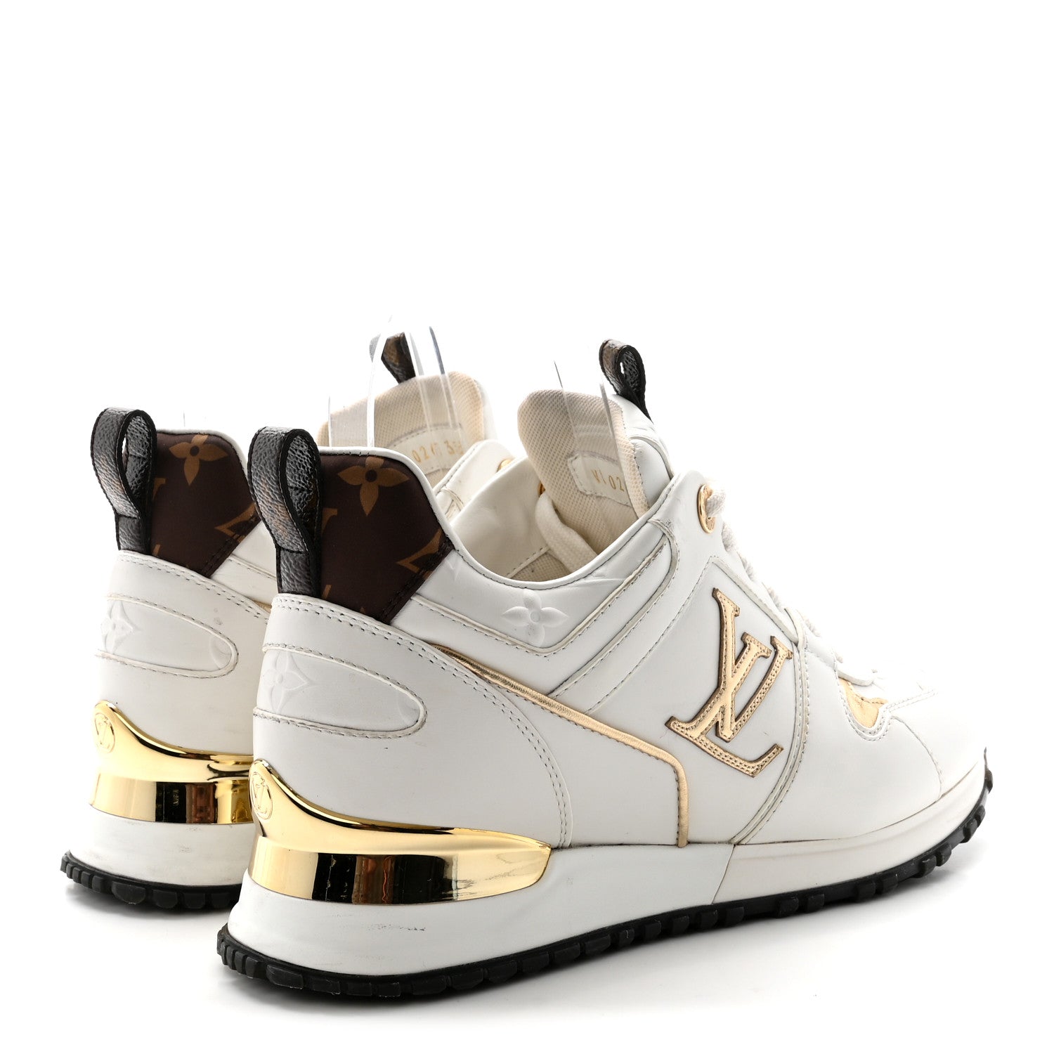 Calfskin Run Away Sneakers 35 White