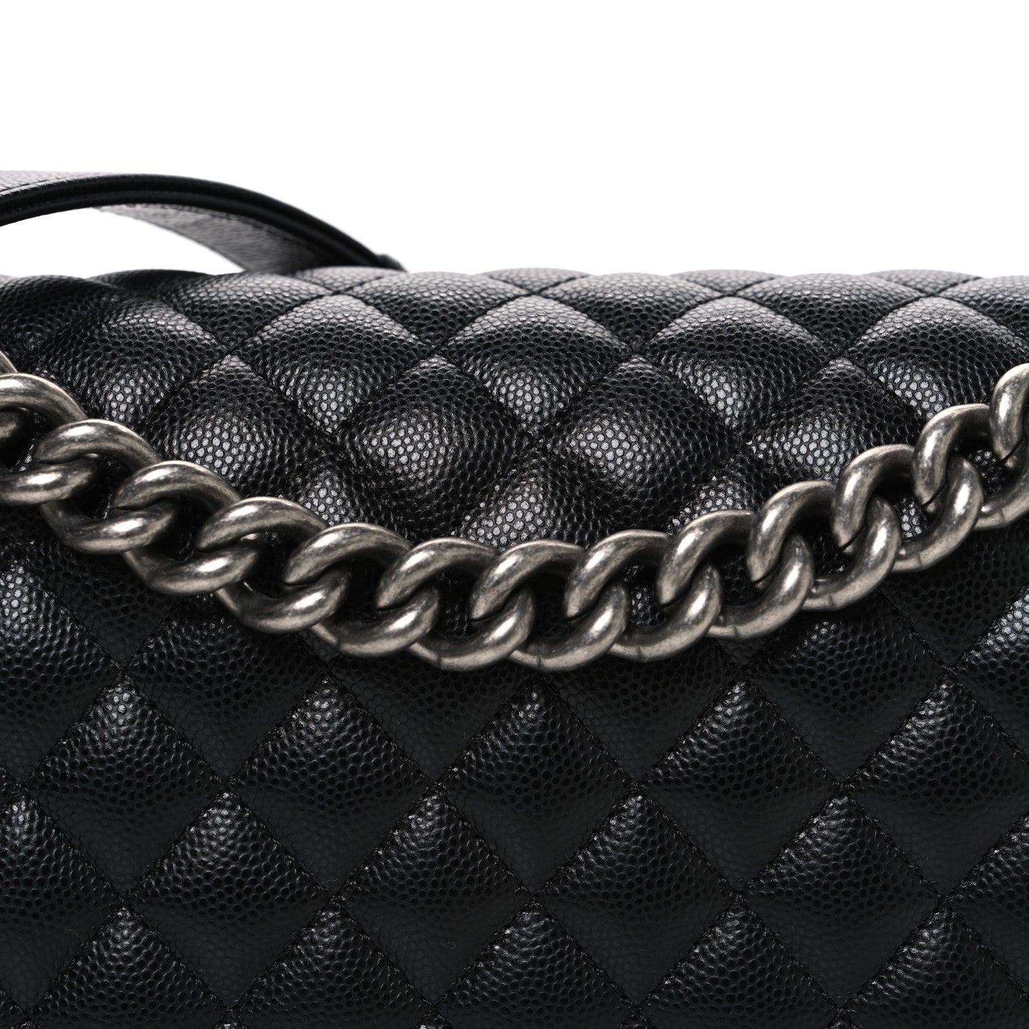 Caviar Quilted New Medium Boy Flap Black