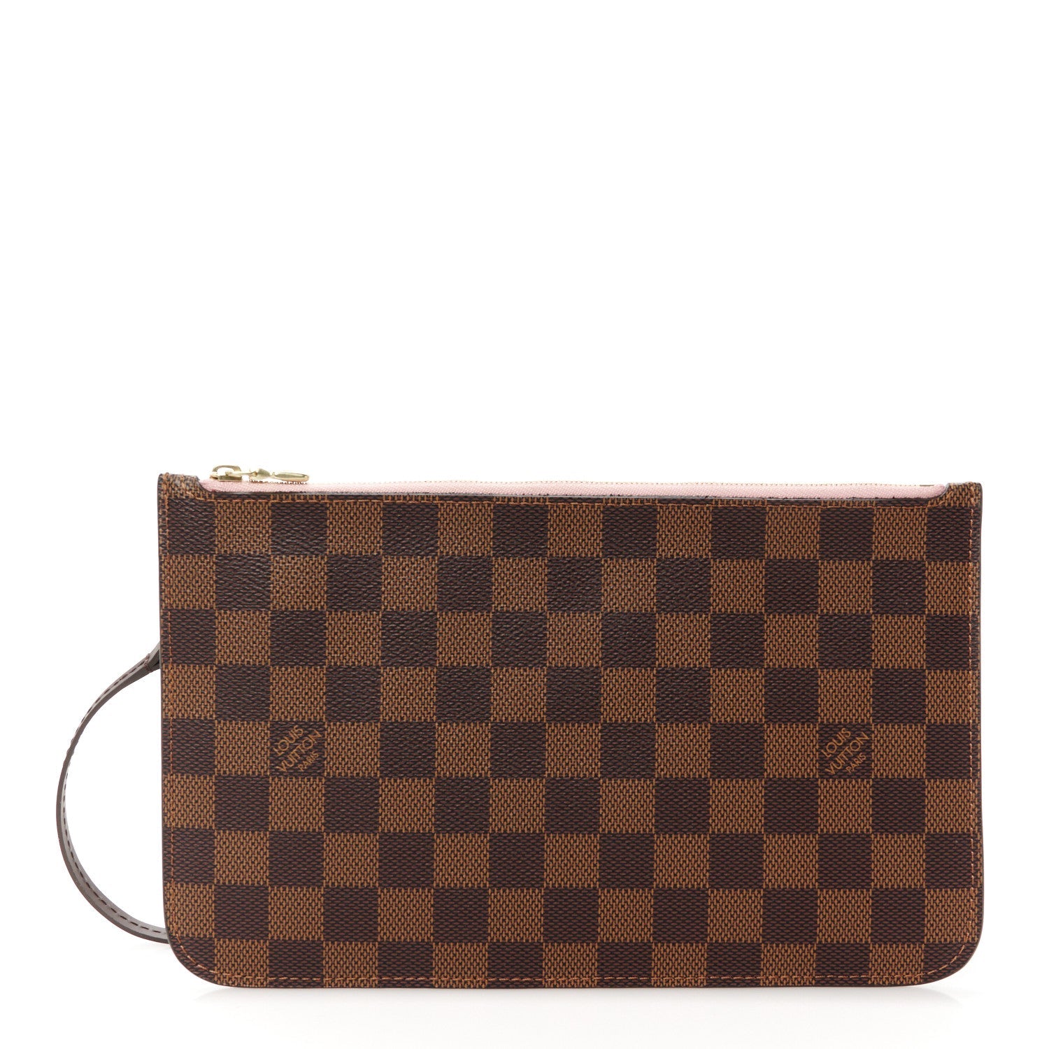Damier Ebene Neverfull MM GM Pochette Rose Ballerine
