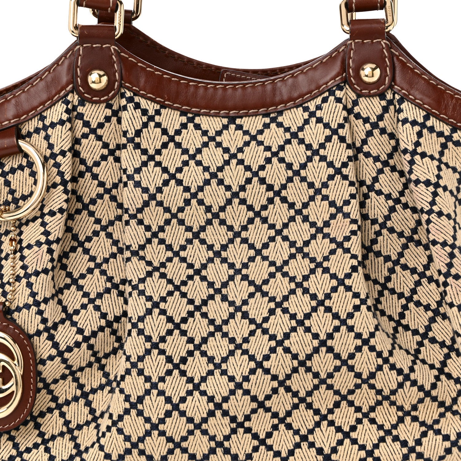 Diamante Medium Sukey Tote Brown
