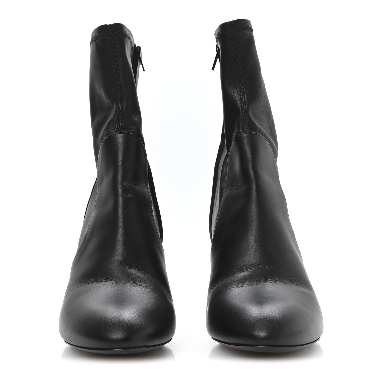 Calfskin Uniformes Silhouette Ankle Boots 39 Black
