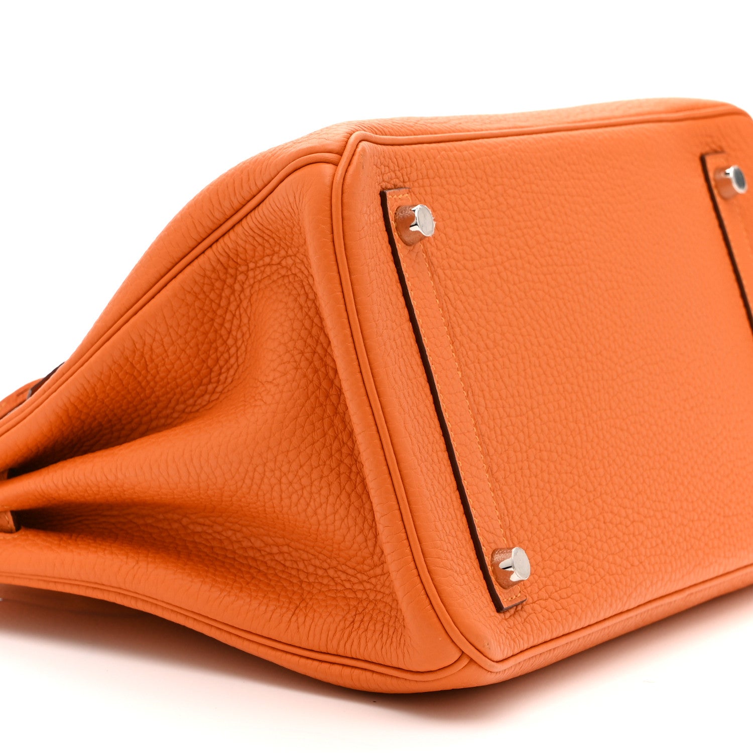 Taurillon Clemence Birkin 30 Orange