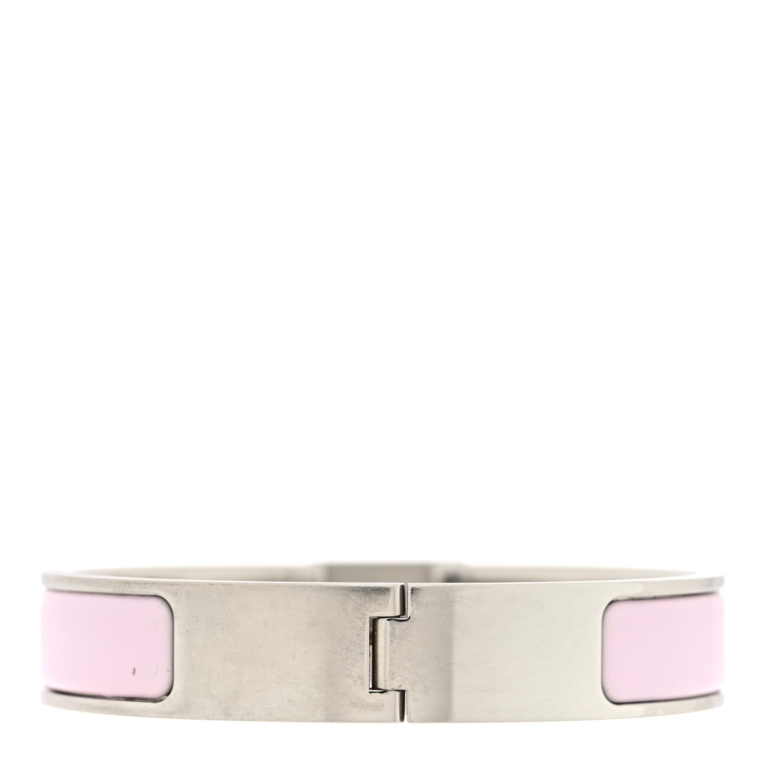 Enamel Narrow Clic Cadenas Bracelet PM Rose Dragee