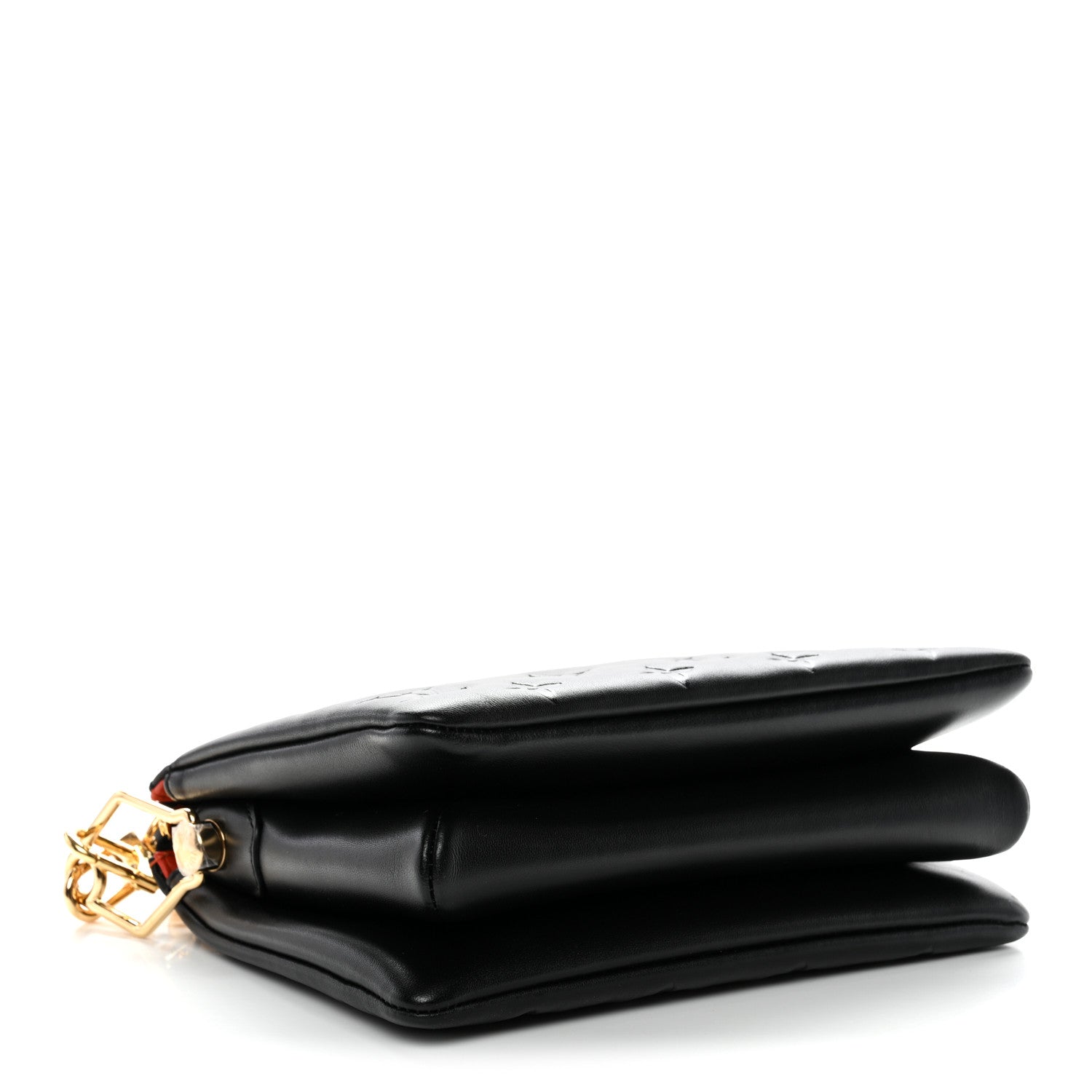 Lambskin Embossed Monogram Coussin BB Black