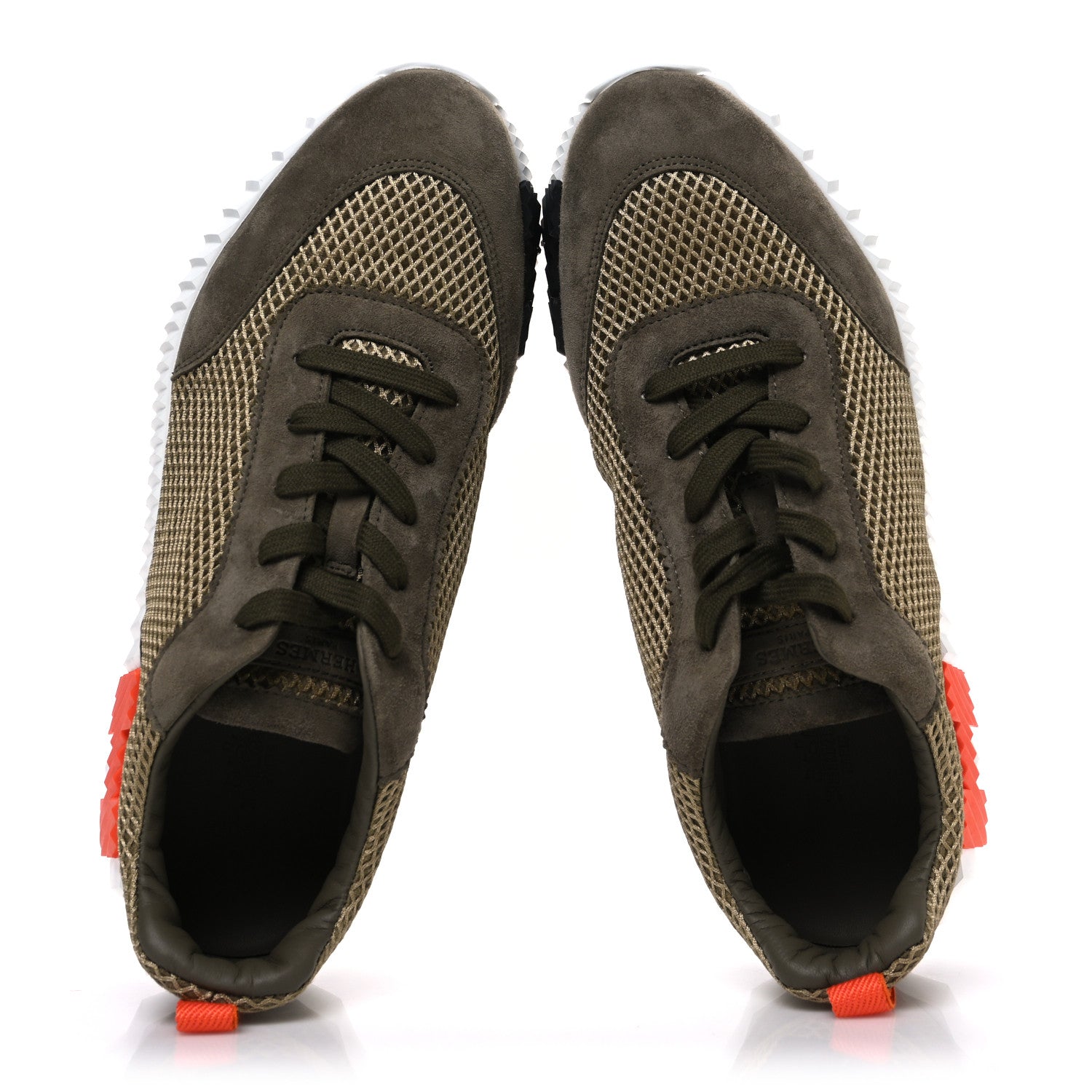 Air Mesh Suede Goatskin Mens Bouncing Sneakers 42 Vert Toundra