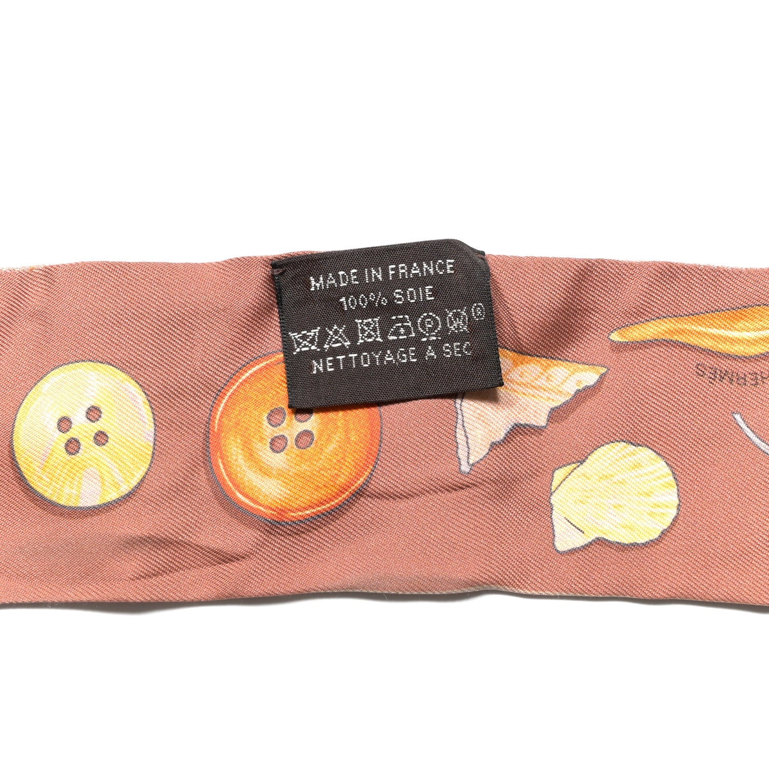 Silk In The Pocket Twilly Beige Orange Sable