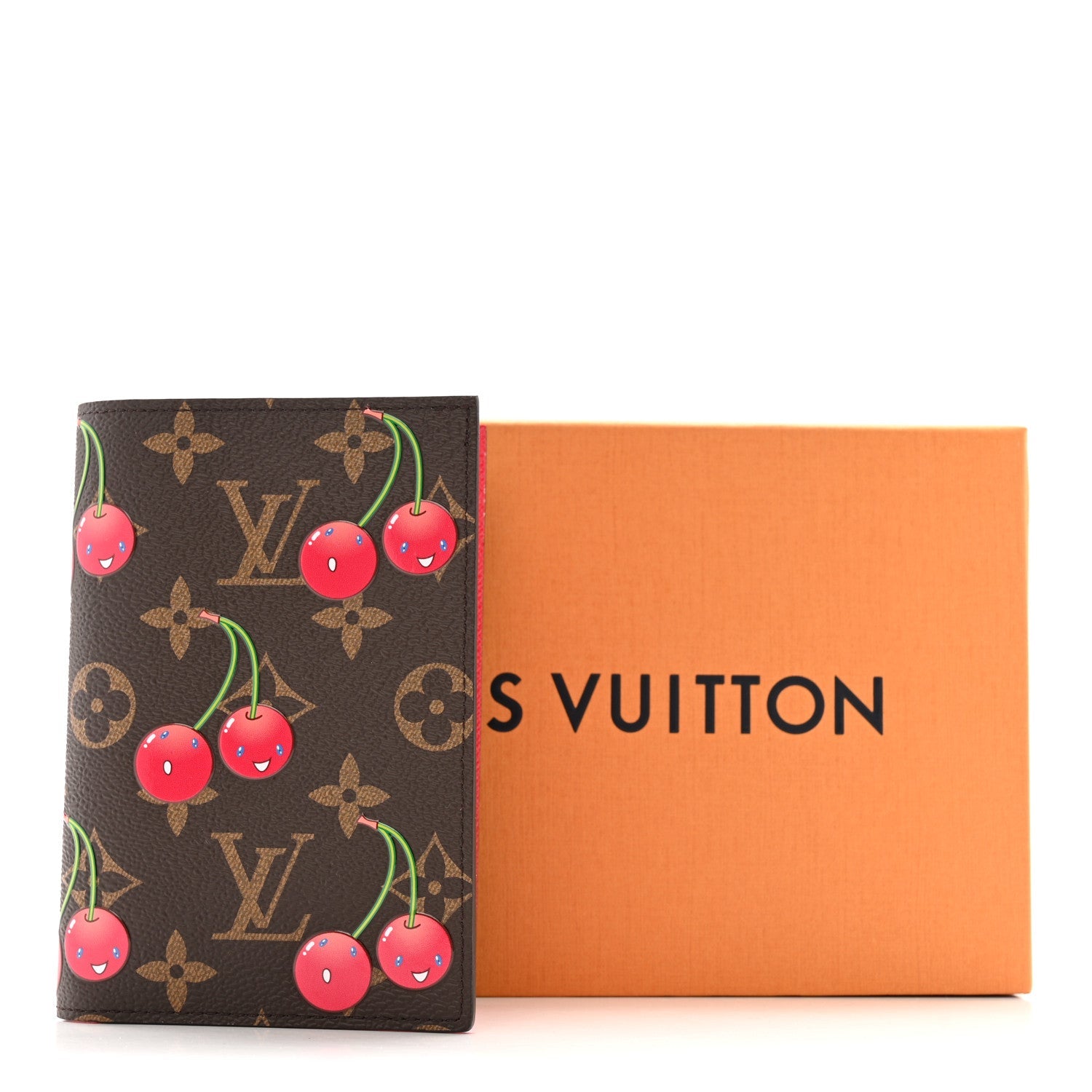 LV X TM Monogram Cerises Passport Cover