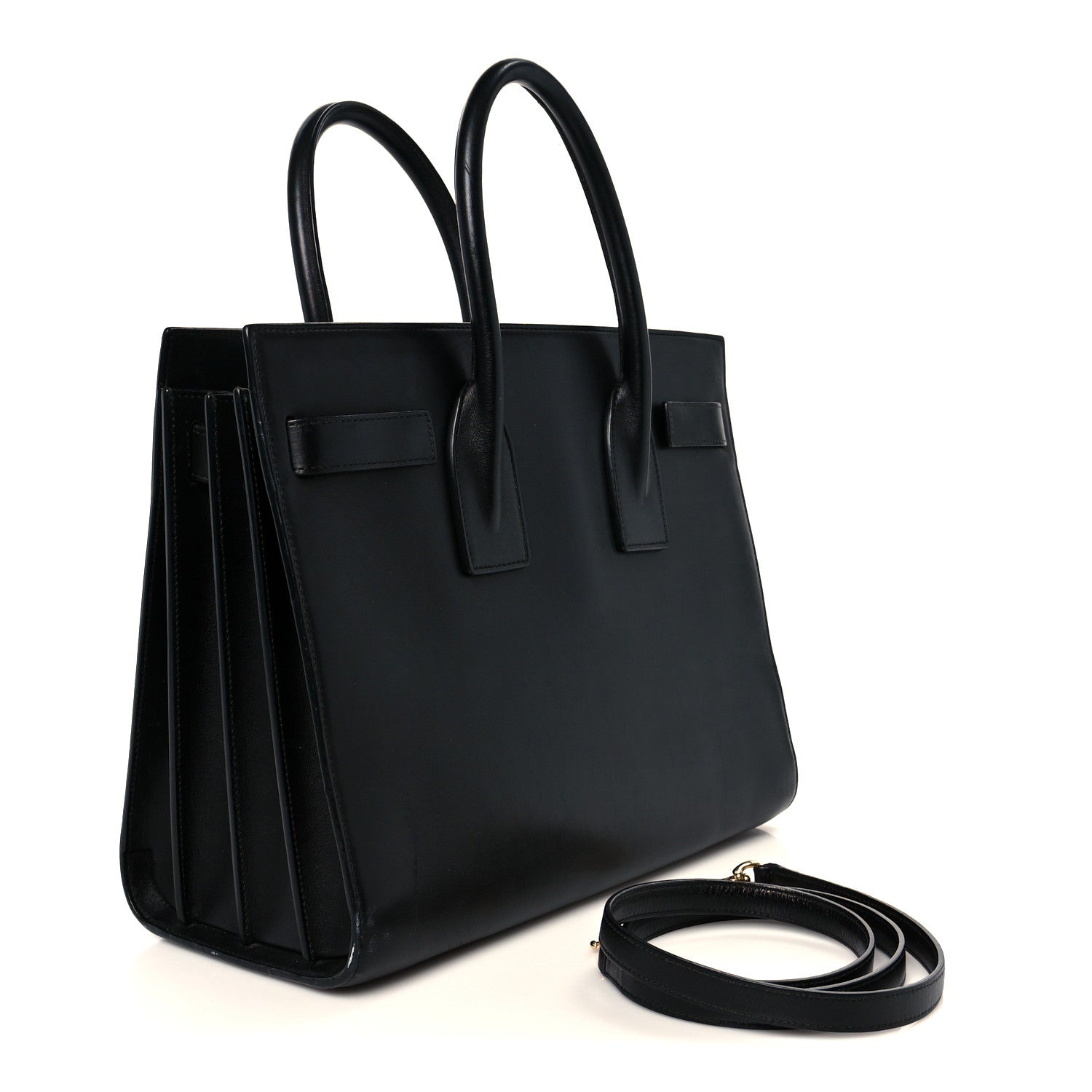 Smooth Calfskin Small Sac De Jour Black