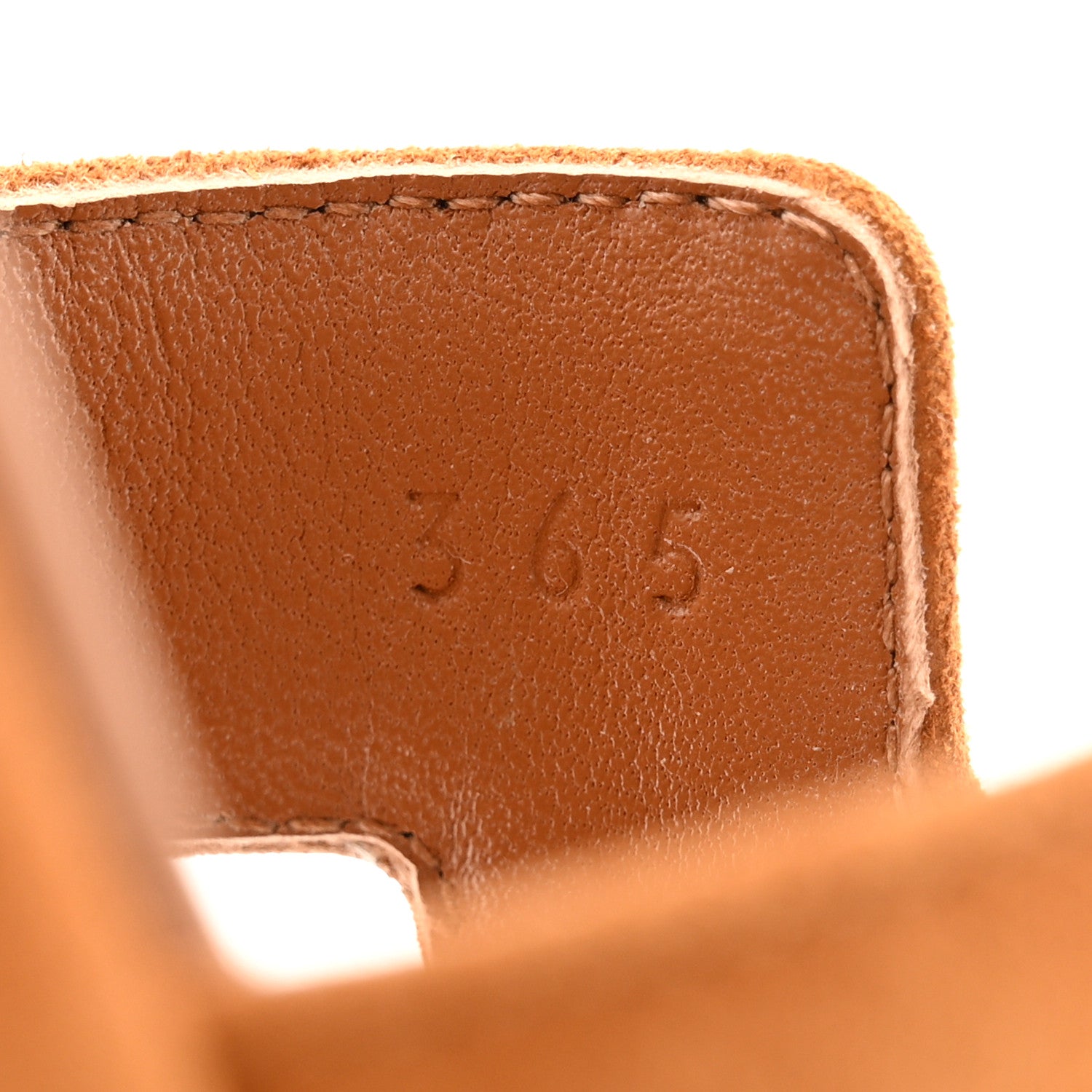 Suede Goatskin Jam 30 Sandals 36.5 Naturel