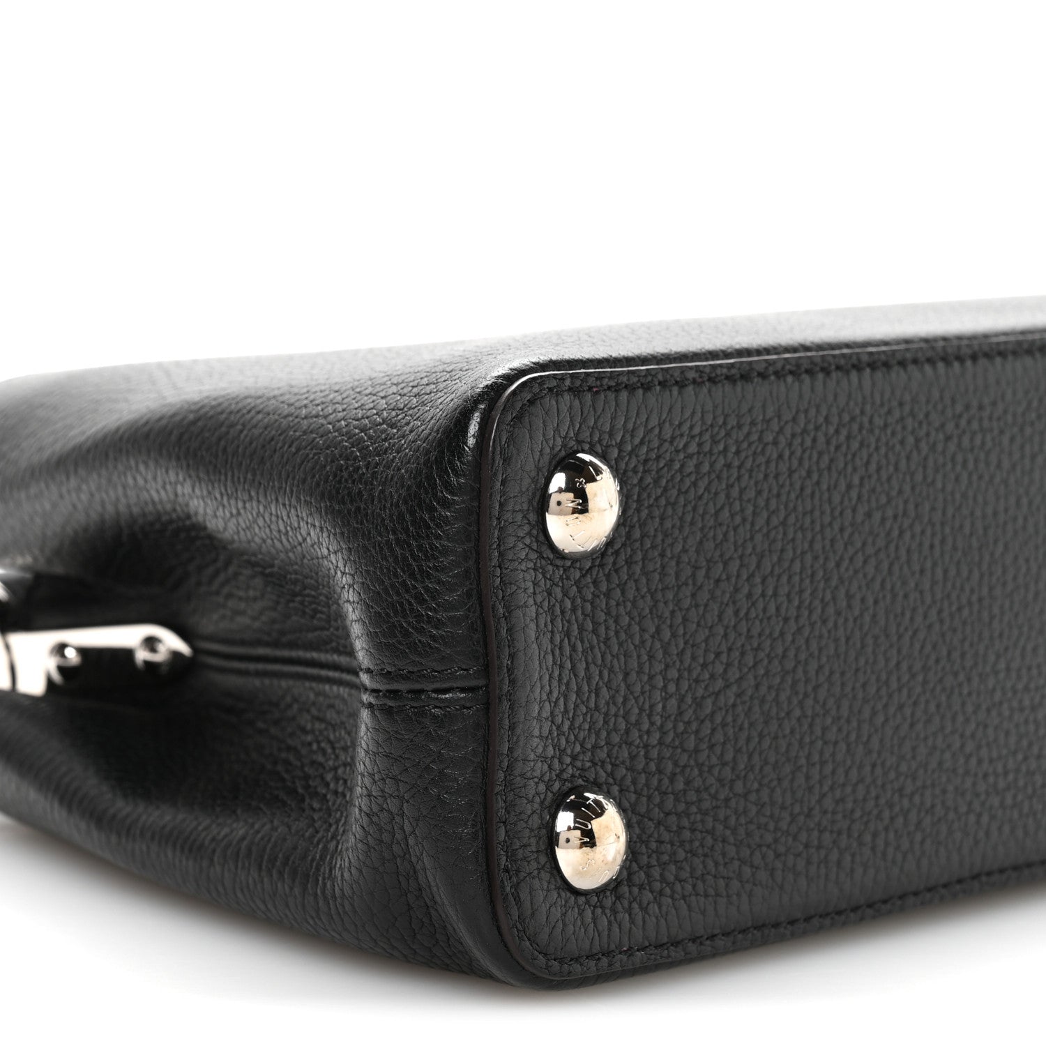 Taurillon Capucines BB Black Fuchsia
