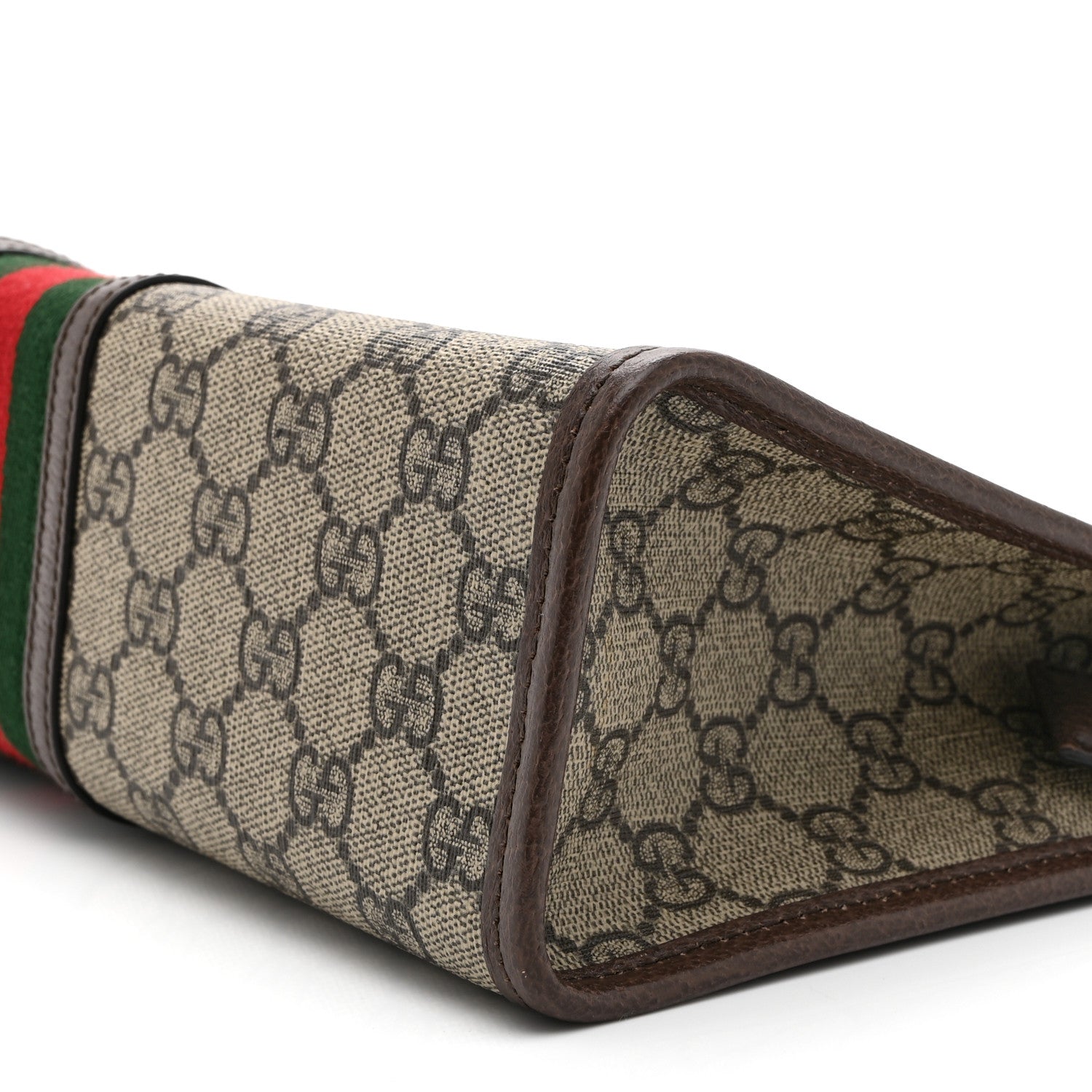 GG Supreme Monogram Web Ophidia GG Toiletry Case Beige New Acero