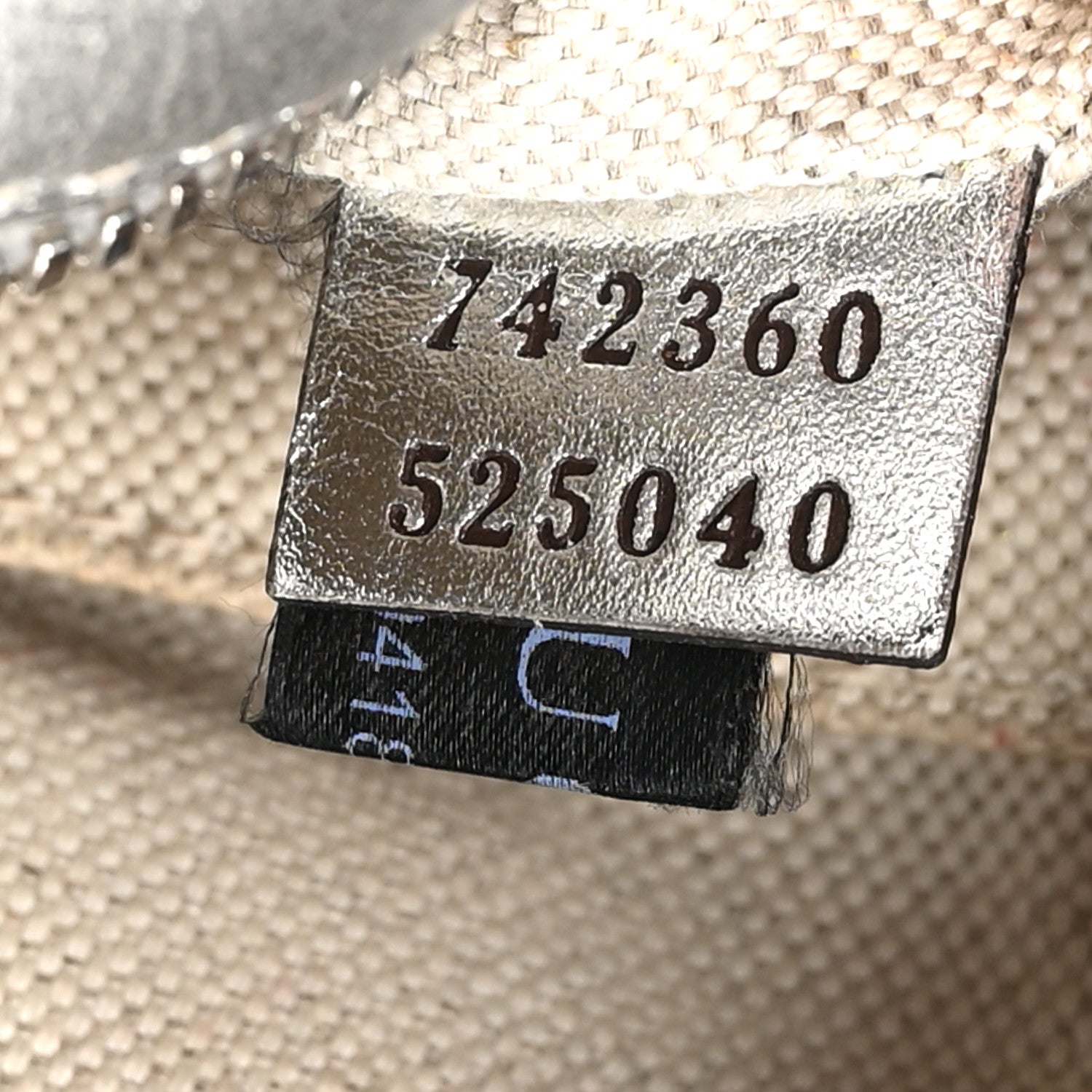 Metallic Sakai Be Green Calfskin Diagonal Stitched Small Blondie Shoulder Bag Silver