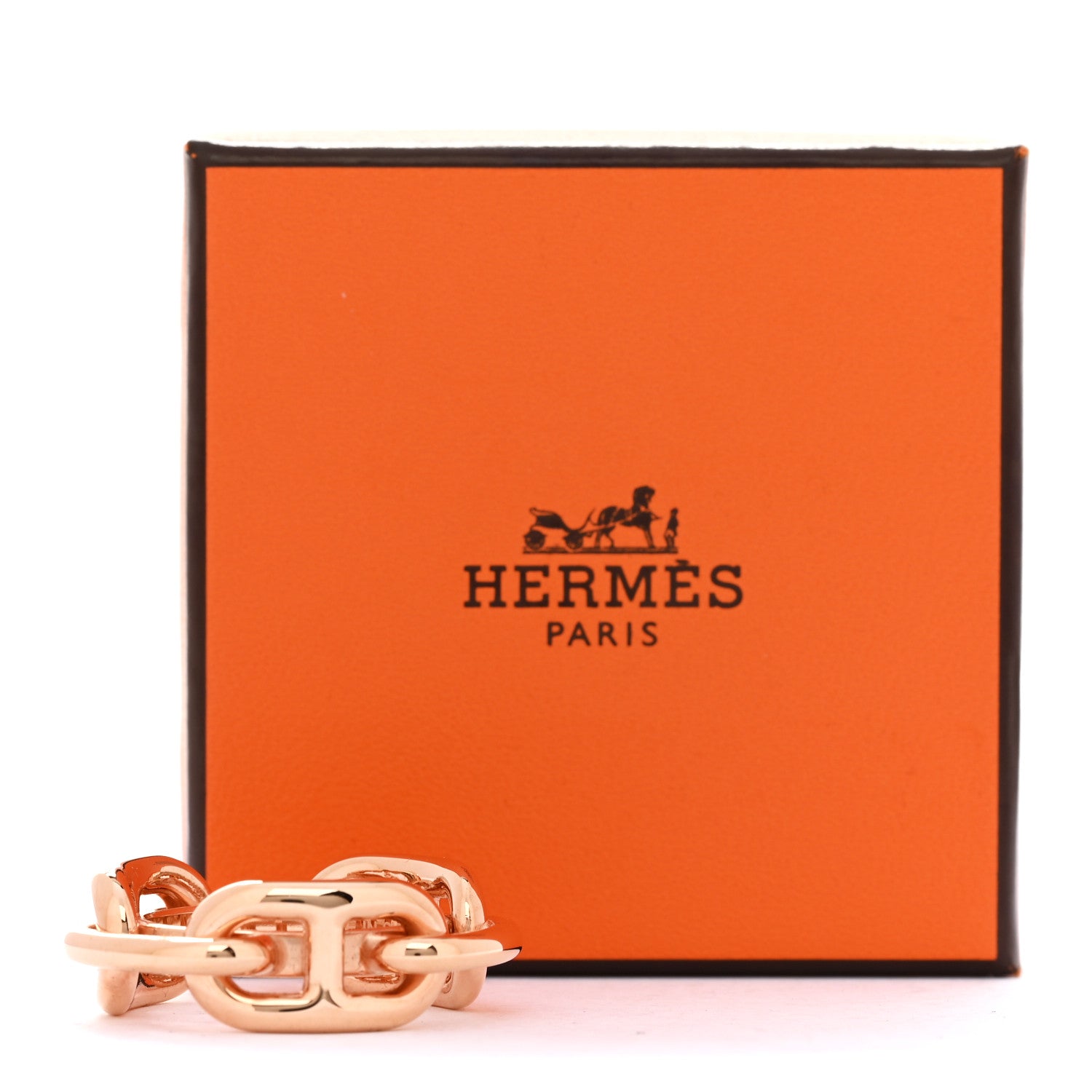 Plated Brass Regate Scarf Ring Plaqué Or Rose