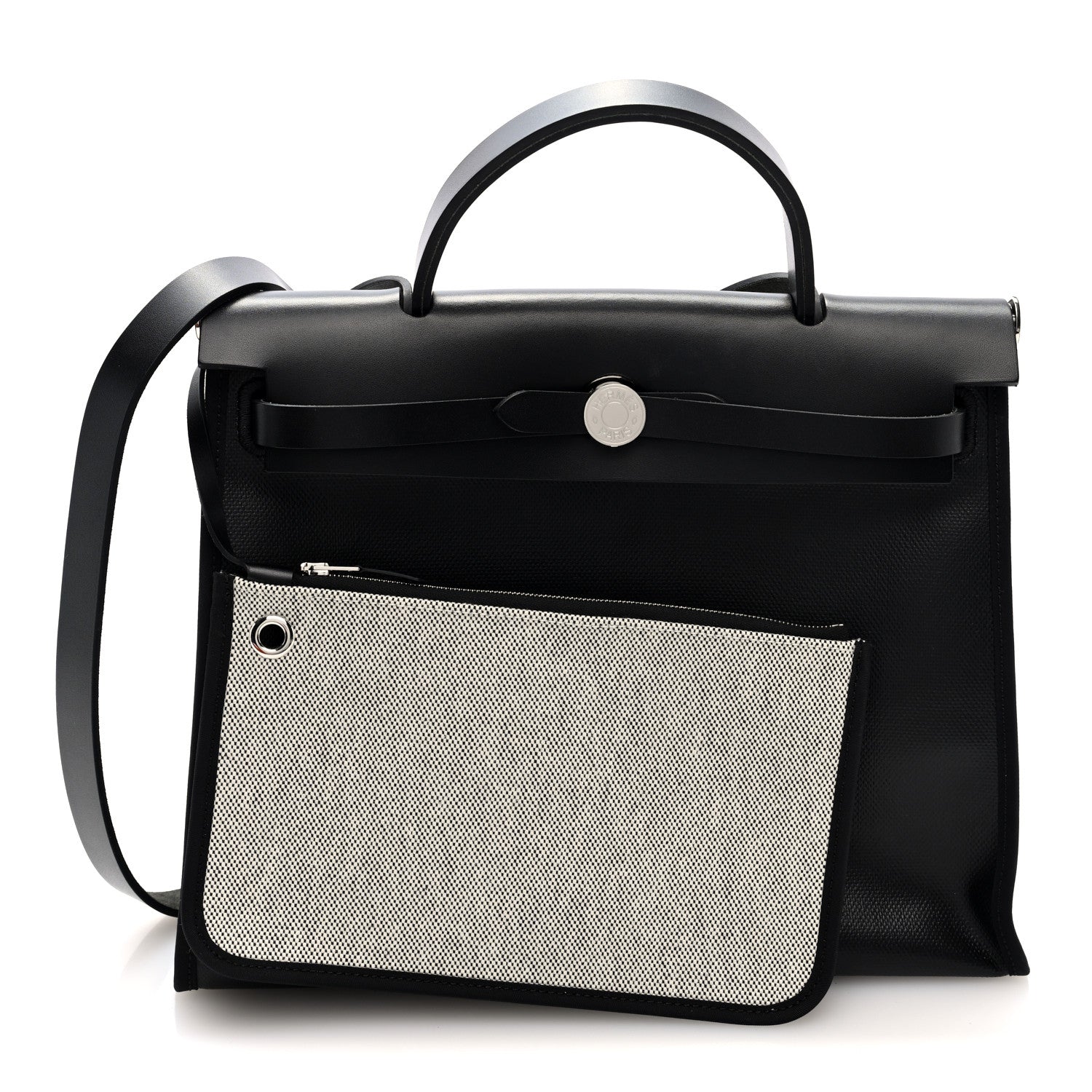 Toile H Berline Vache Hunter Herbag Zip PM 31 Black Ecru