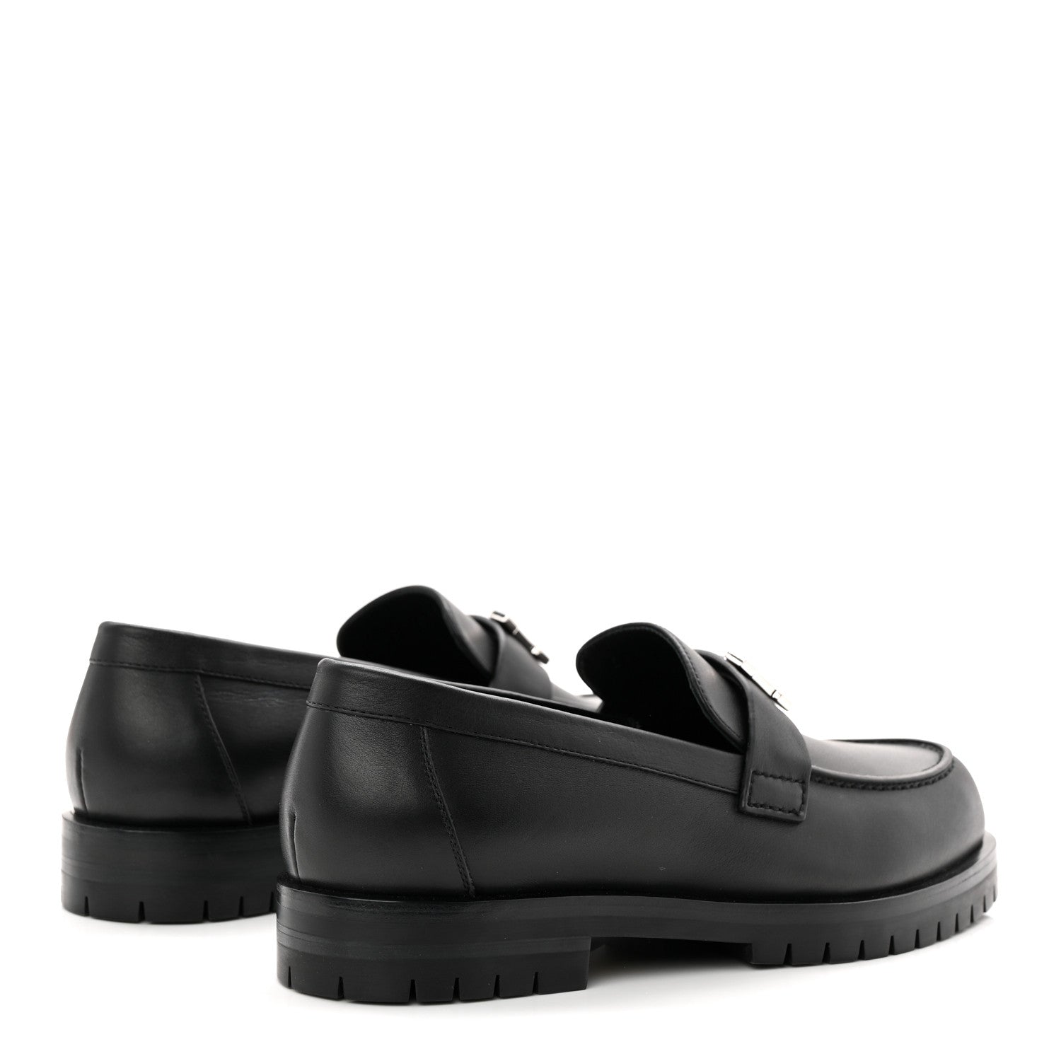 Calfskin Womens Faubourg Loafers 36 Black