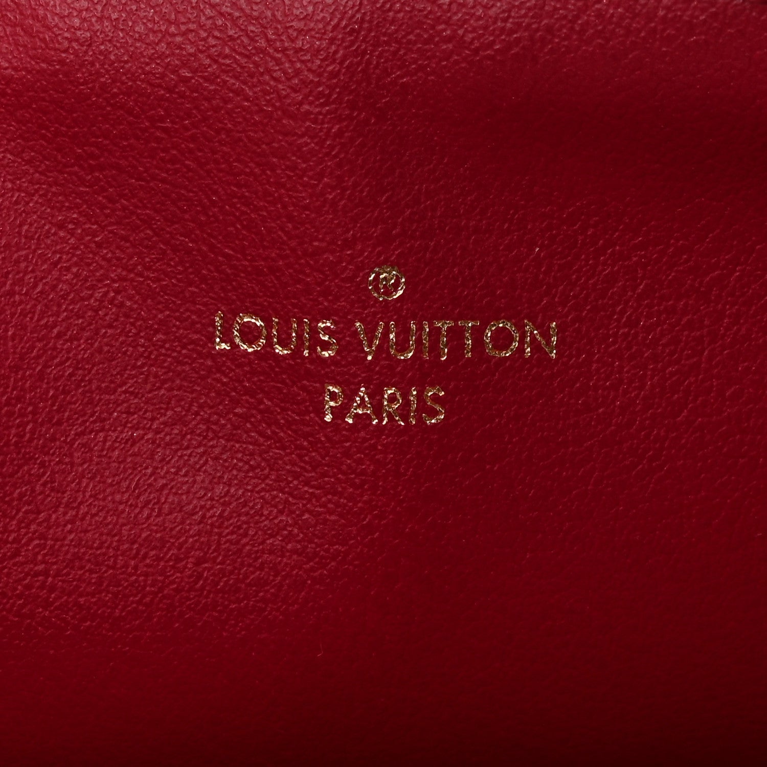 Monogram Felicie Chain Wallet Zippered Insert Fuchsia