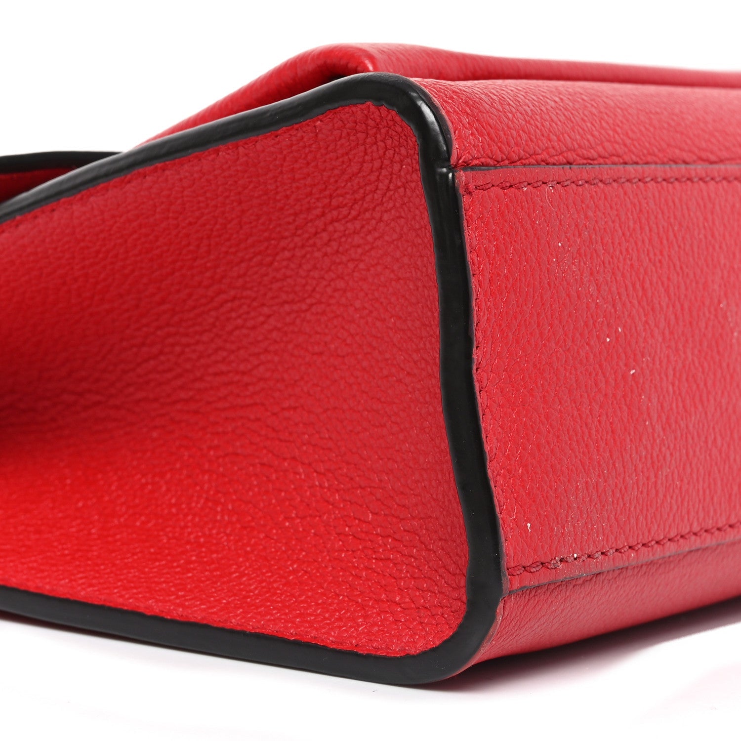 Soft Calfskin My Lockme Chain Bag BB Poppy