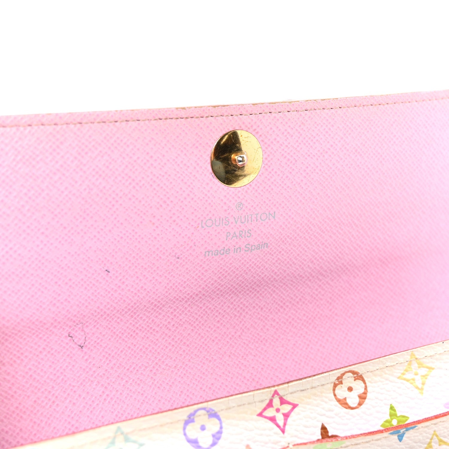 Monogram Multicolor Sarah Wallet White Litchi