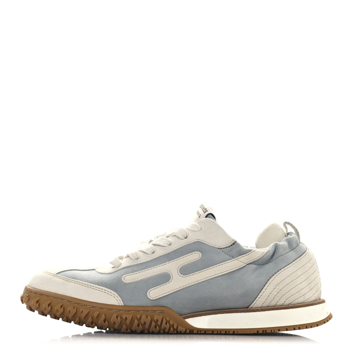 Suede Goatskin Jet Sneakers 37 Gris Nuage White