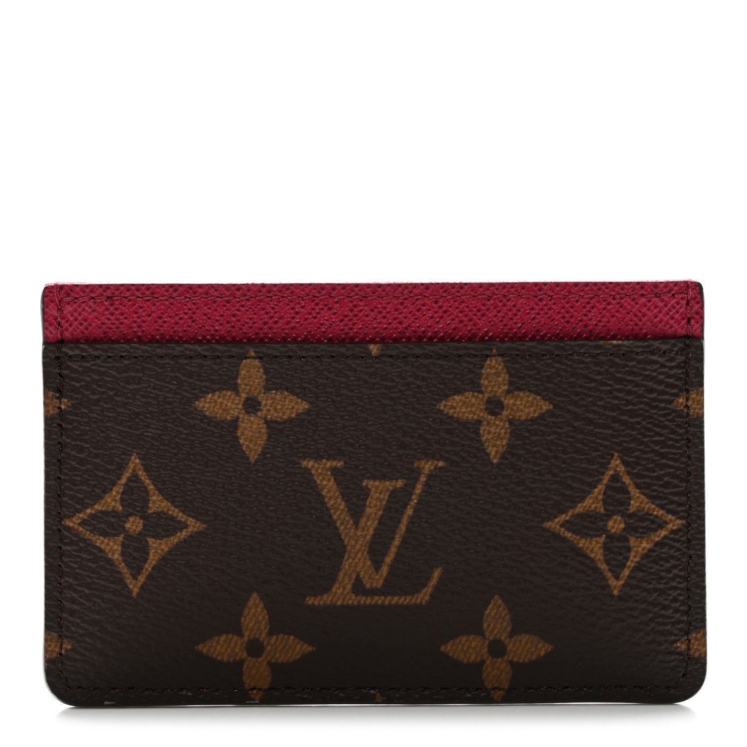 Monogram Card Holder Fuchsia