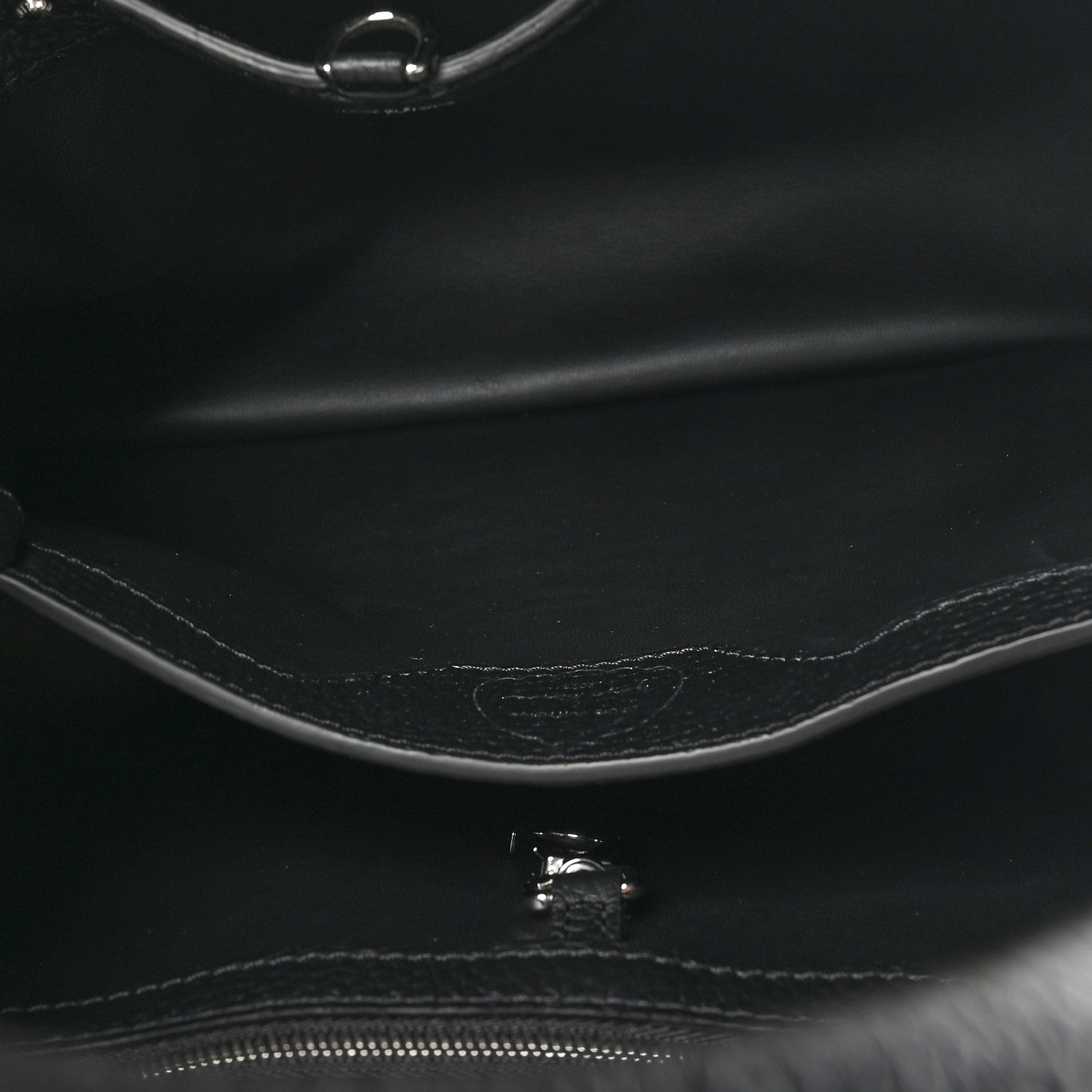 LV X YK Taurillon Brass Metal Dots Capucine MM Black