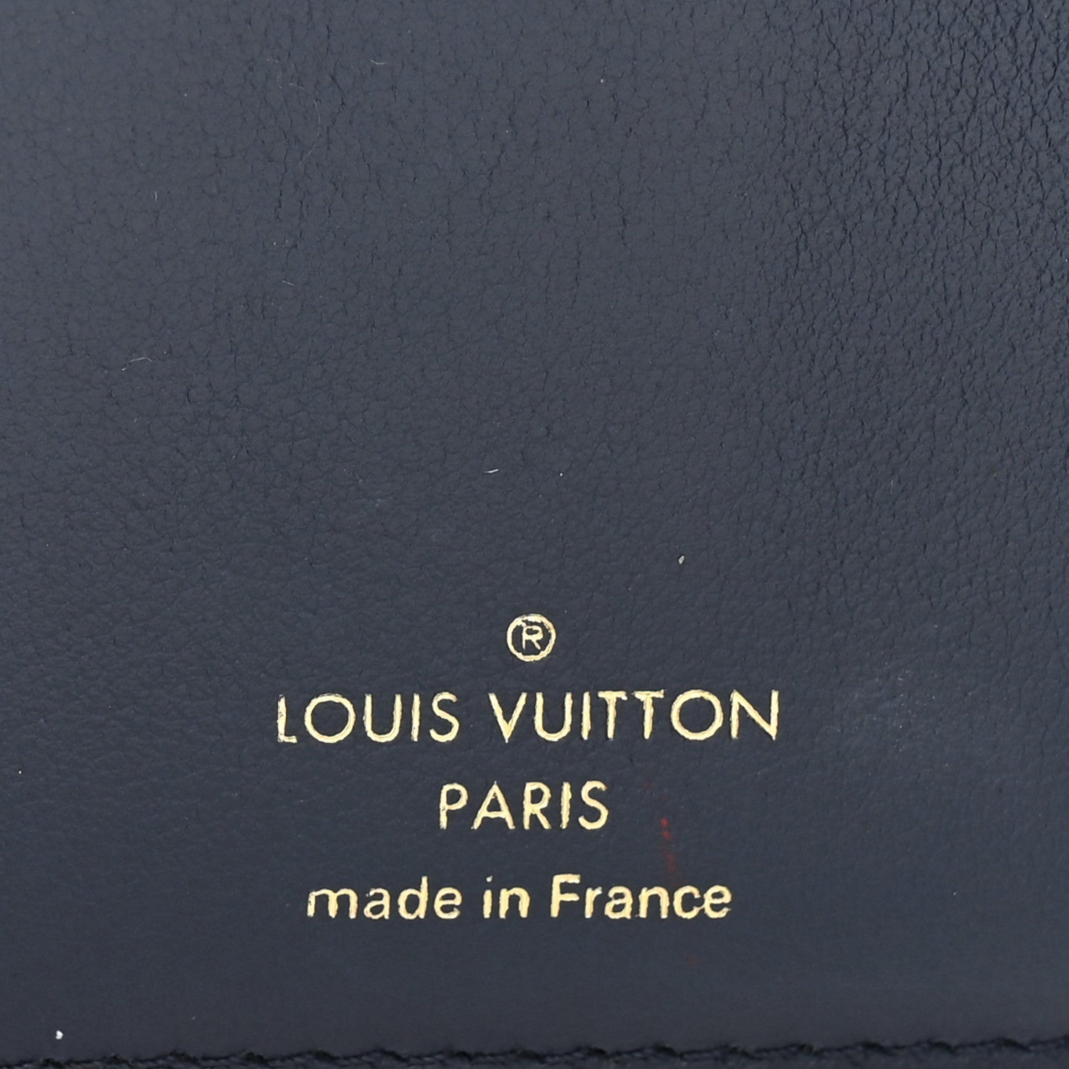 Taurillon Capucines Compact Wallet Marine Rouge