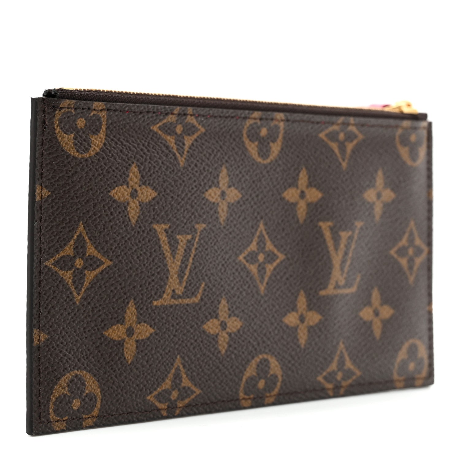 Monogram Felicie Chain Wallet Zippered Insert Fuchsia