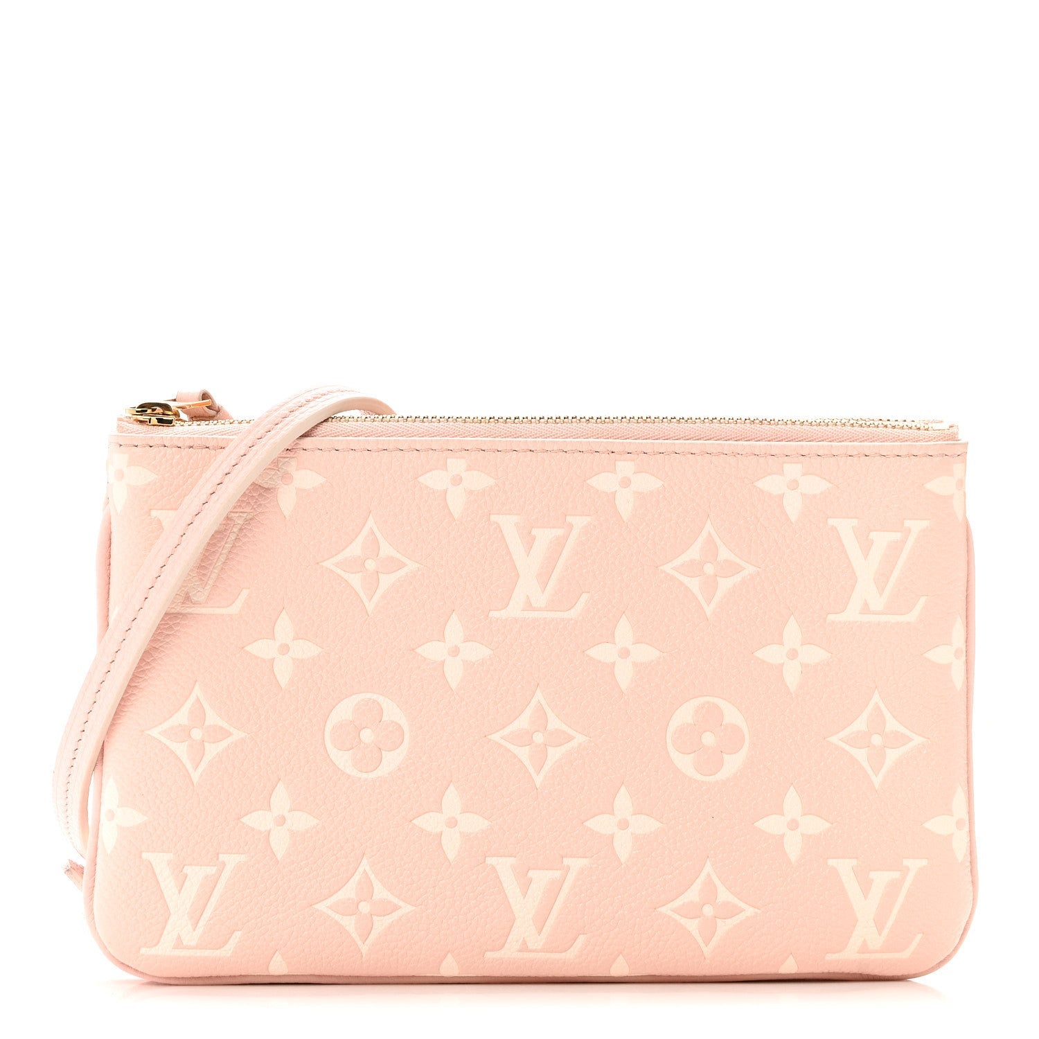 Empreinte Monogram Double Zip Pochette Rose