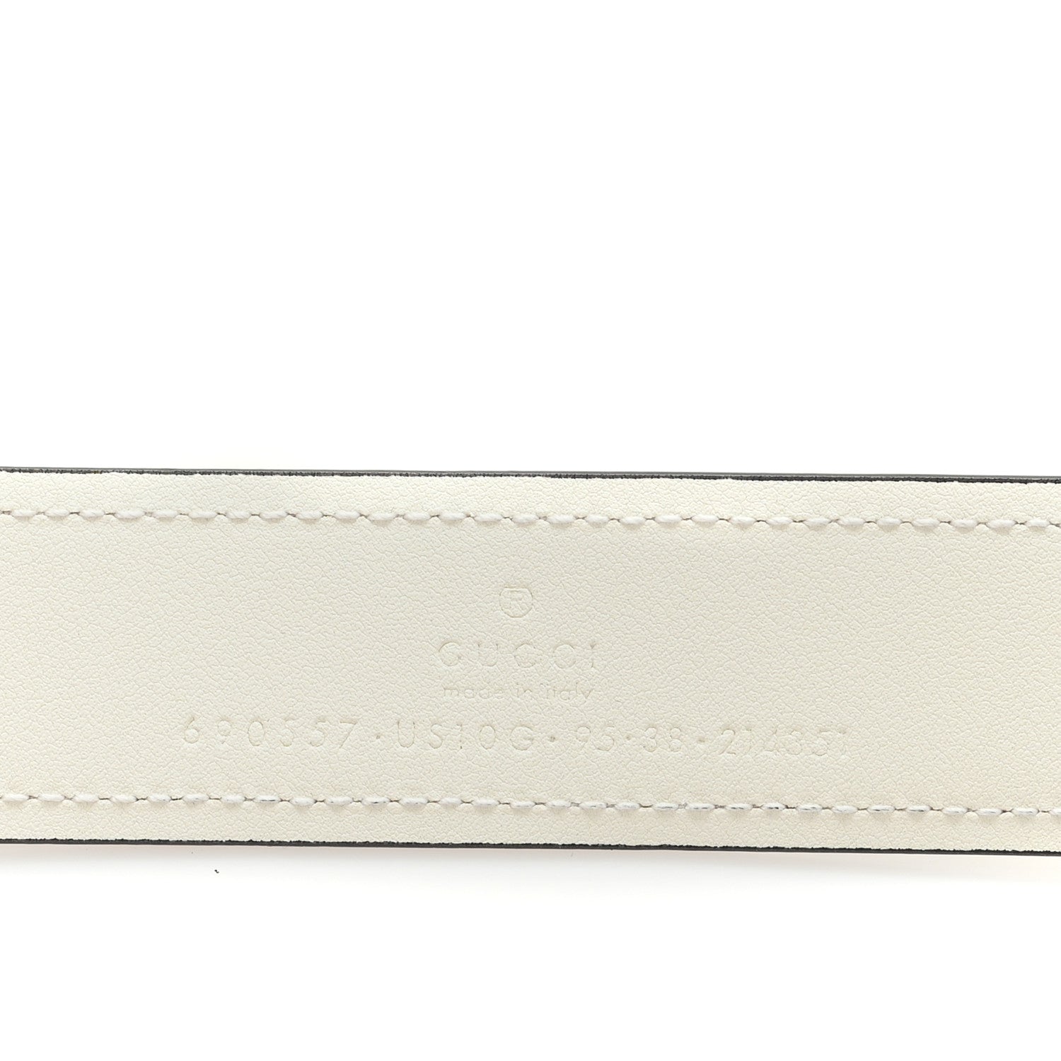 Ciny Lux Calfskin Blondie 30mm Belt 95 38 White