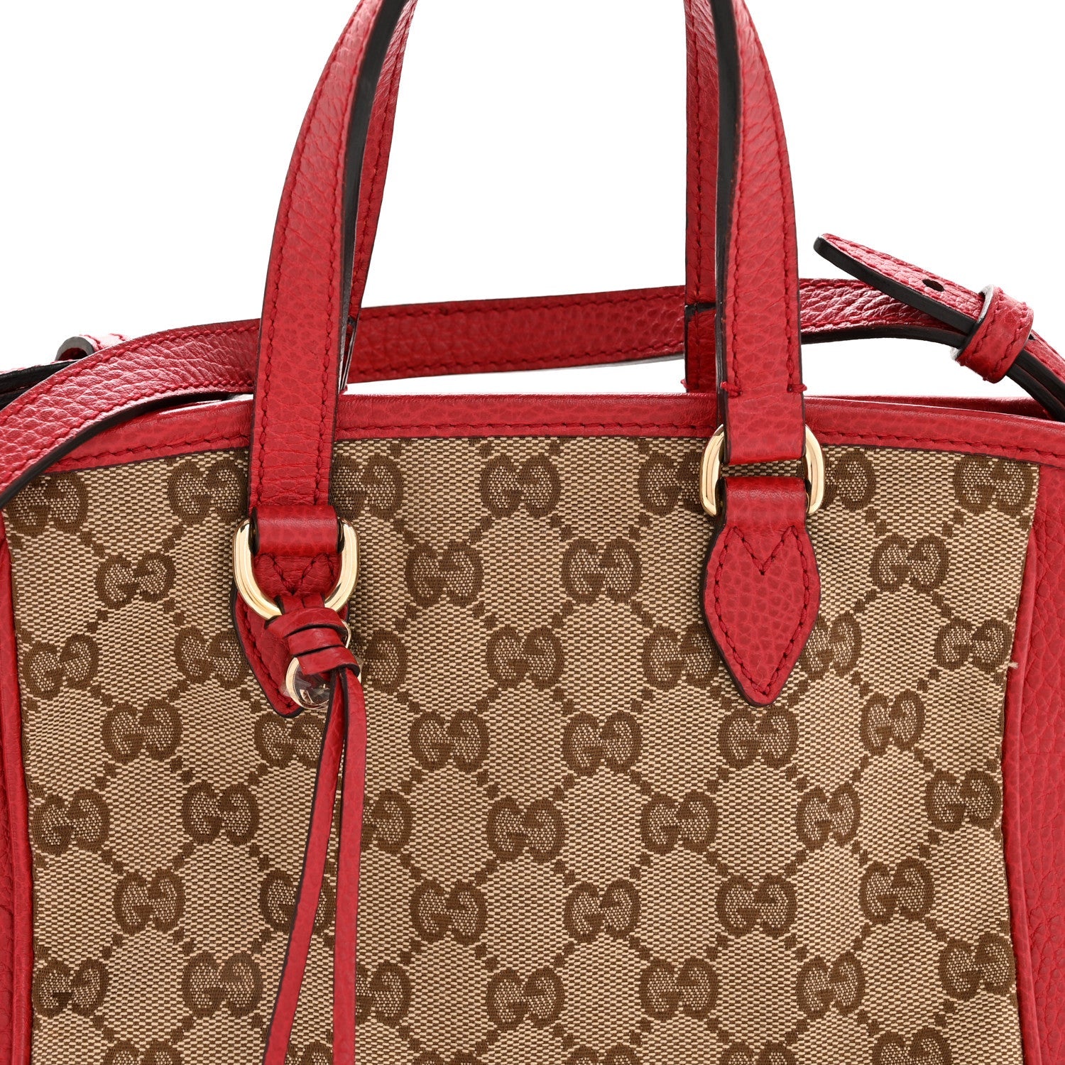 Monogram Small Bree Tote Red