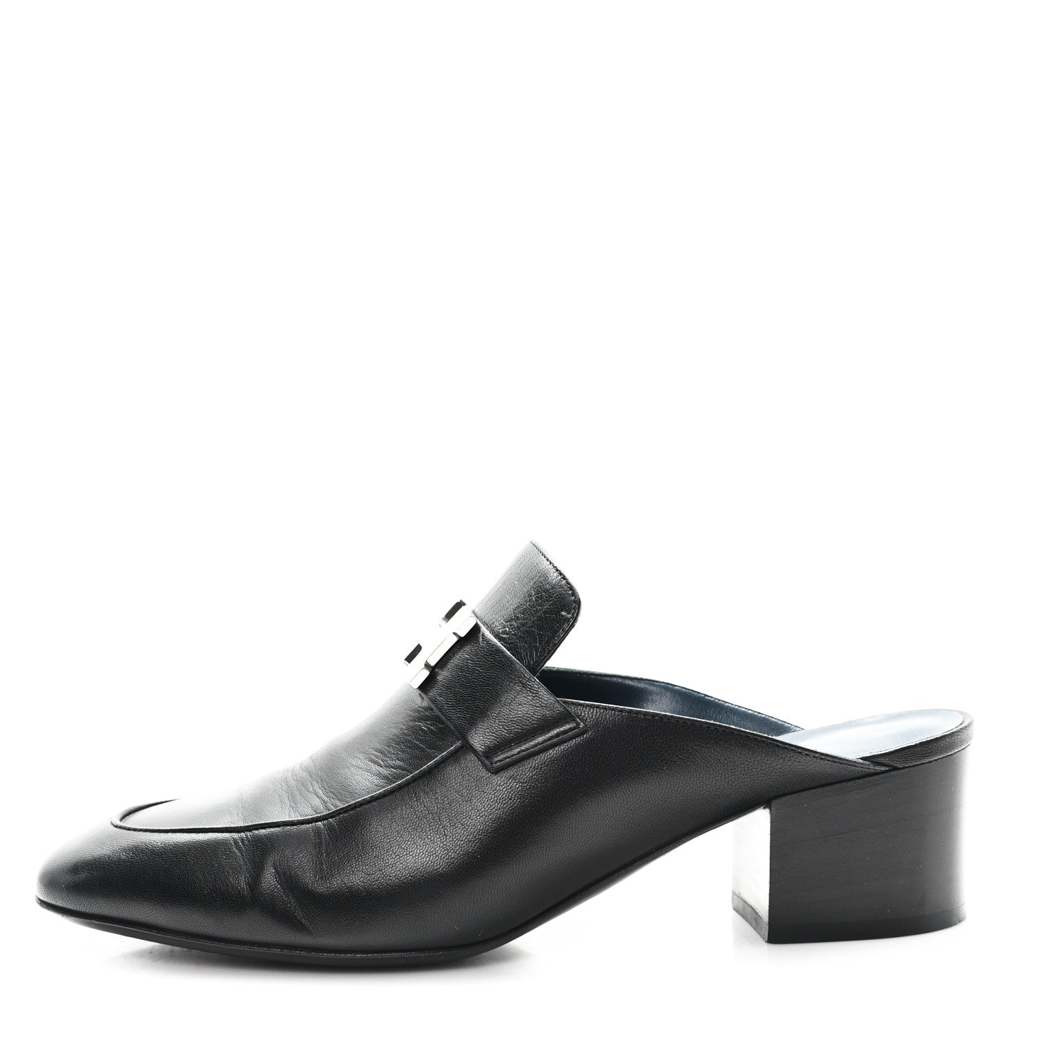 Goatskin Paradis Mules 37.5 Black