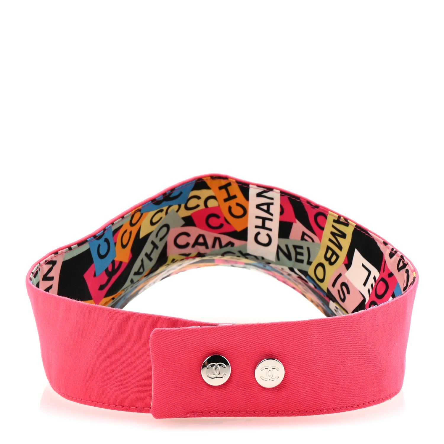 Cotton Canvas Logo CC Visor Pink Black