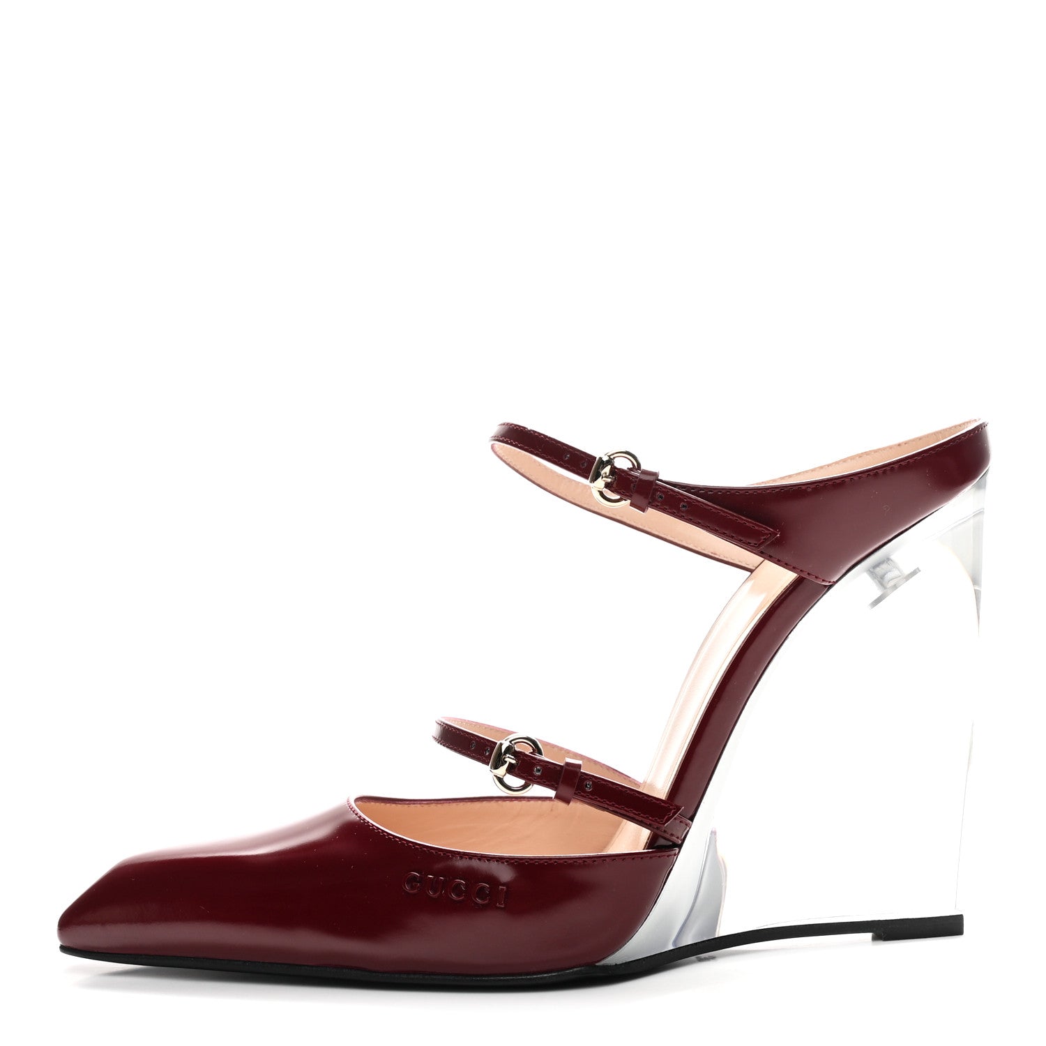 Regent Calfskin Wedge Mules 39 Rosso Ancora