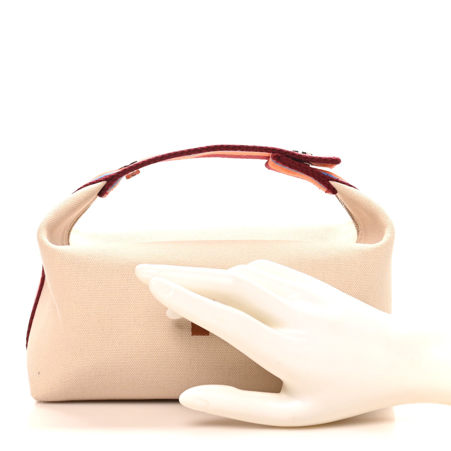 Cotton Canvas H Pavillon Small Bride-A-Brac Pouch Naturel