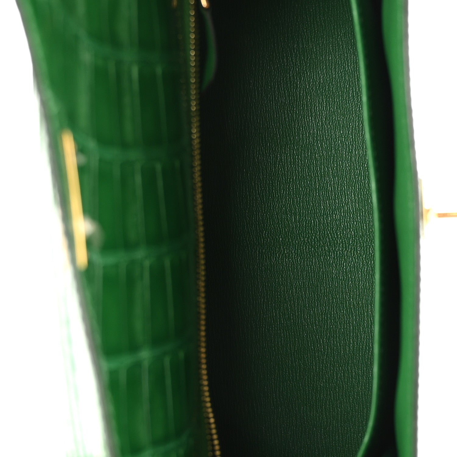 Shiny Alligator Kelly Sellier 25 Cactus