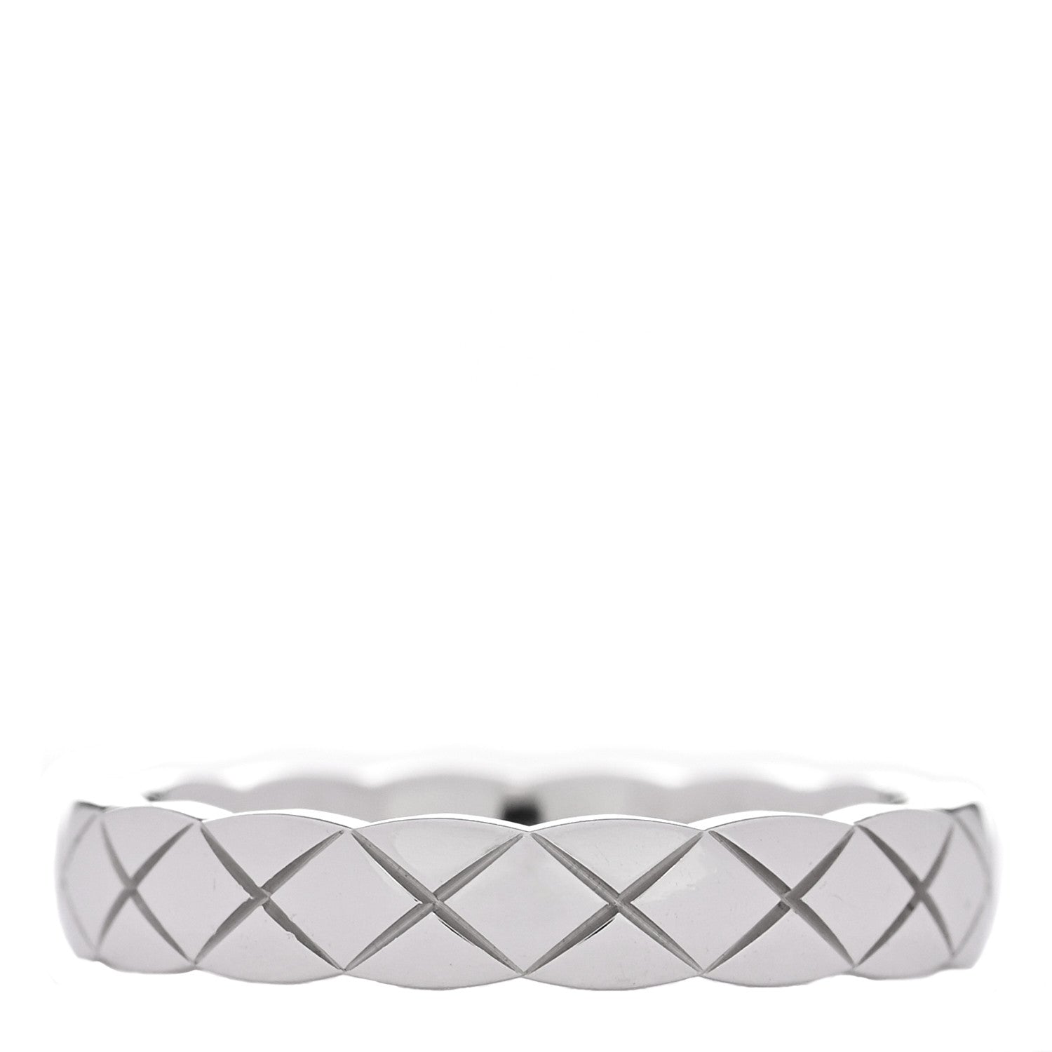 18K White Gold Mini Coco Crush Ring 45 3.25