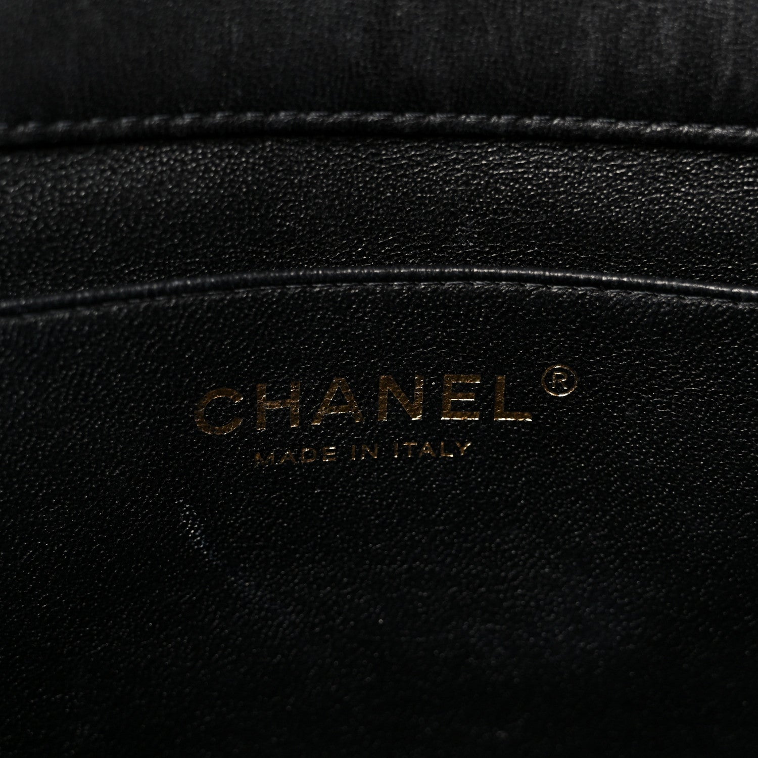 Lambskin Quilted Clutch With Chain Flap Black
