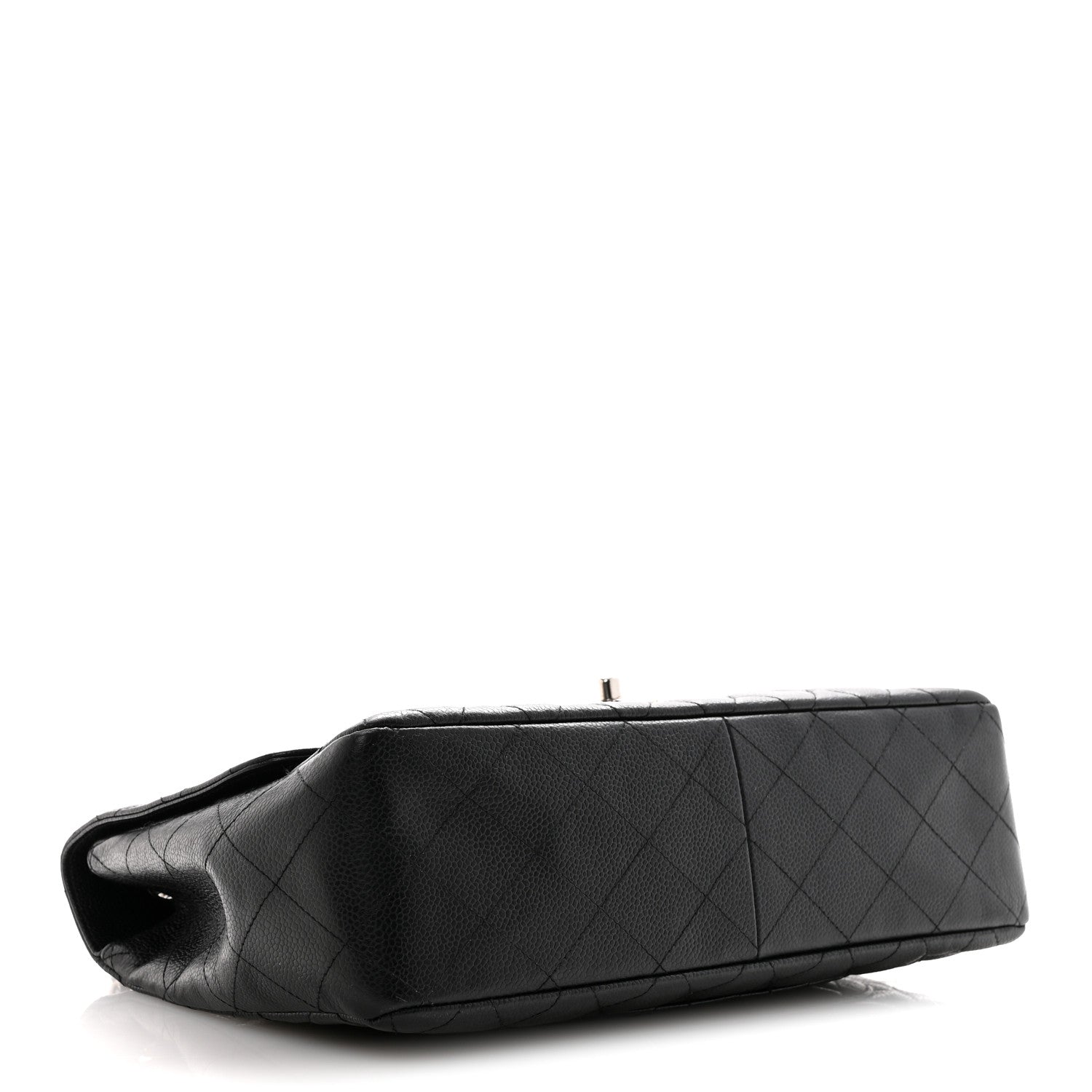 Caviar Quilted Jumbo Single Flap Black