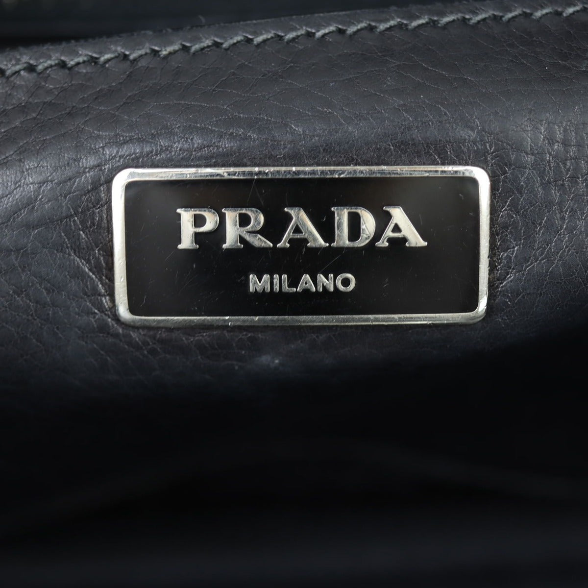 Prada Twin Pocket Glace Calfskin Tote