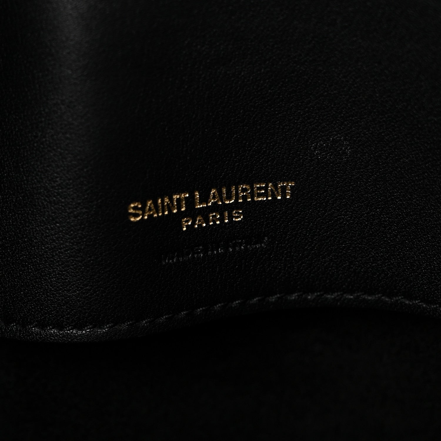 Shiny Calfskin Le 37 Long Bucket Bag Black