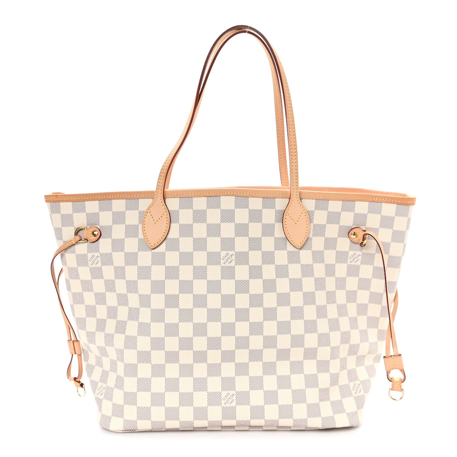 Damier Azur Neo Neverfull MM Rose Ballerine
