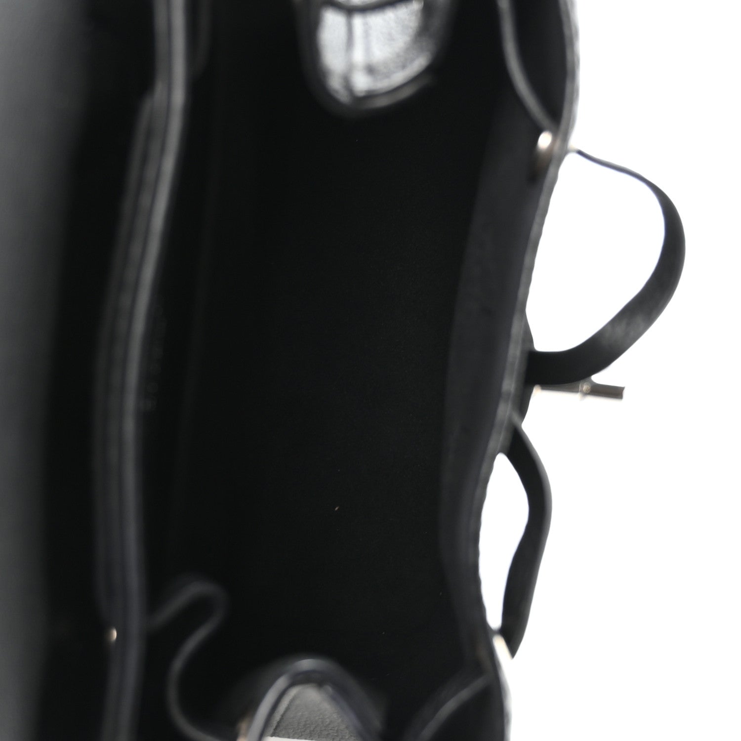 Calfskin Lockme Mini Backpack Black