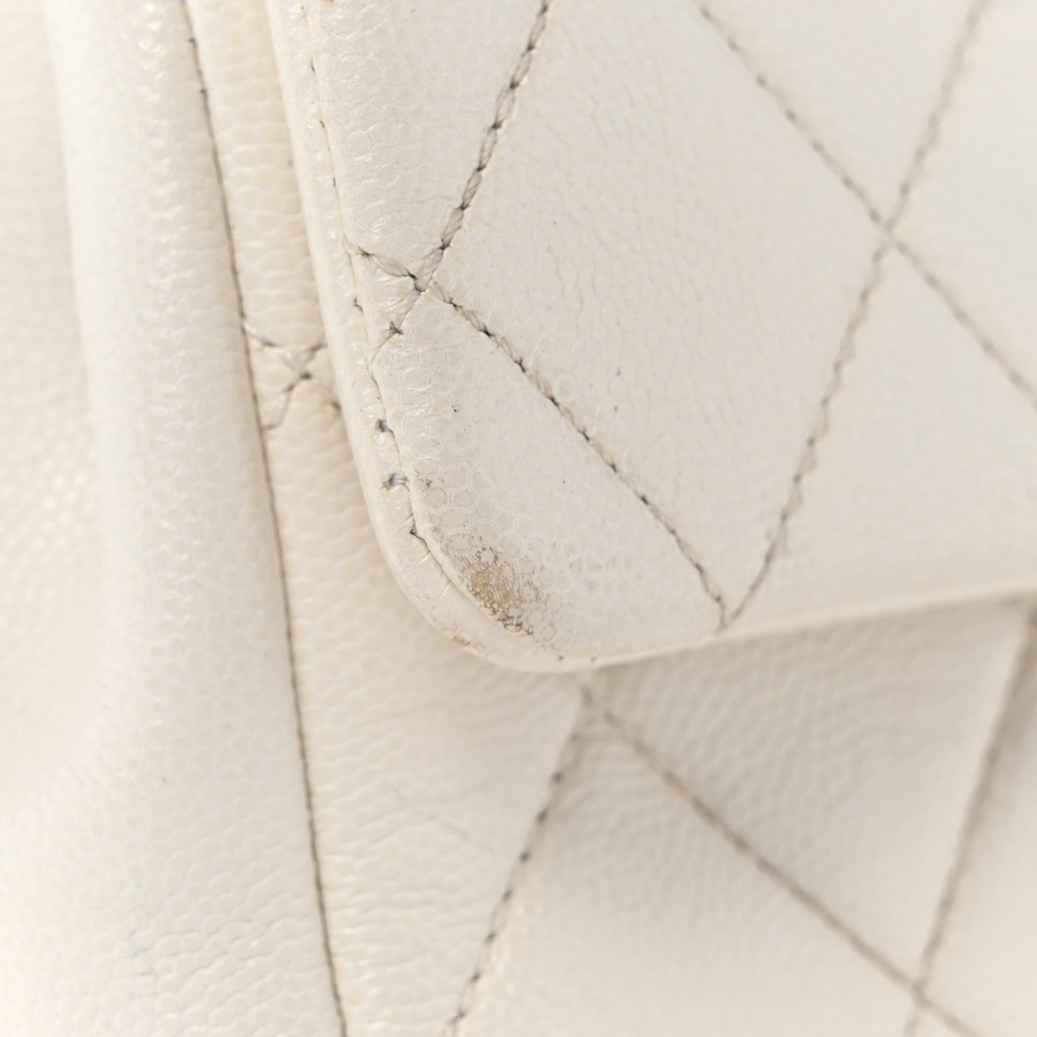 Caviar Quilted My Everything Small Flap White Black