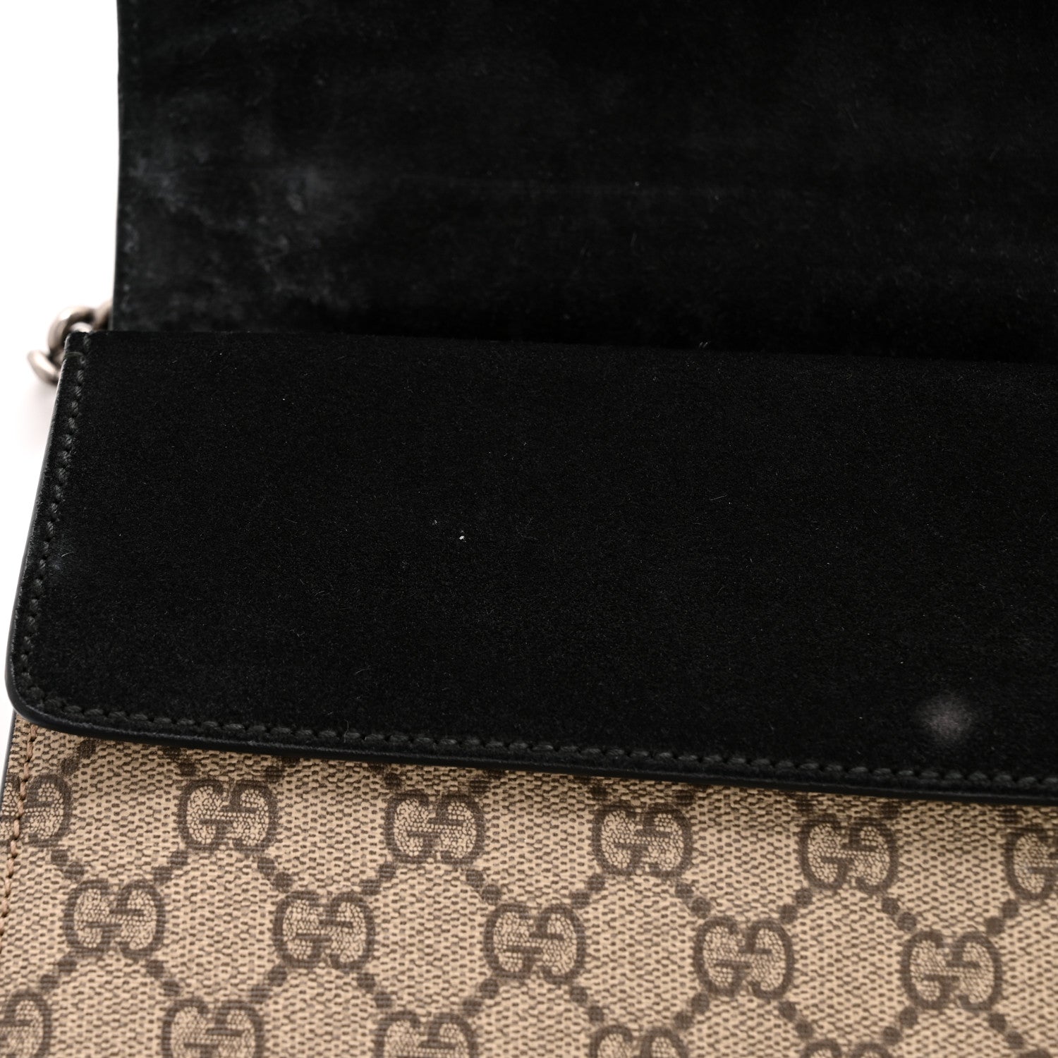 GG Supreme Monogram Small Dionysus Shoulder Bag Black