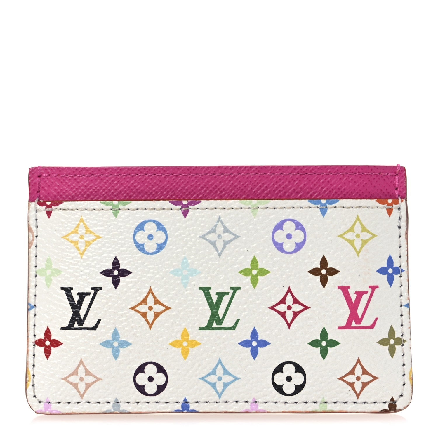 LV X TM Monogram Multicolor Card Holder Kawaii Pink