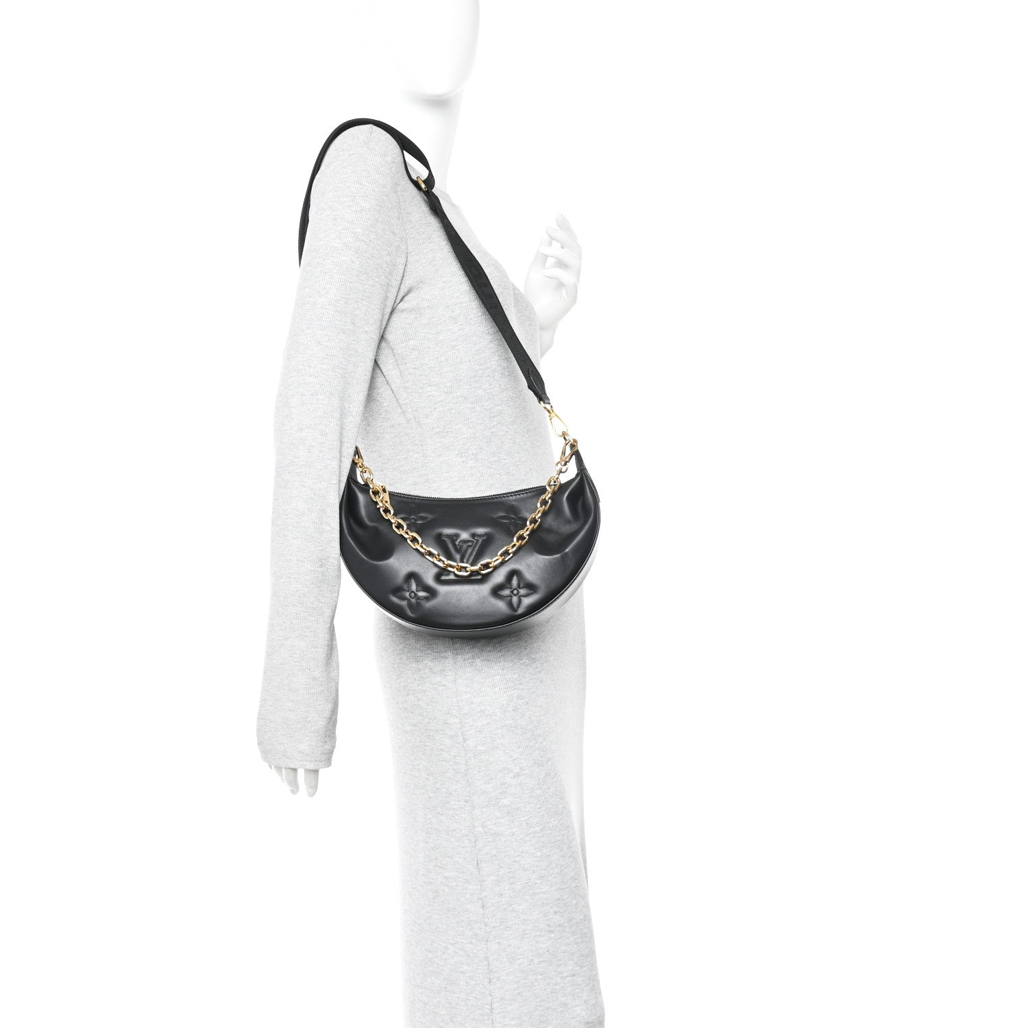Calfskin Bubblegram Over The Moon Black