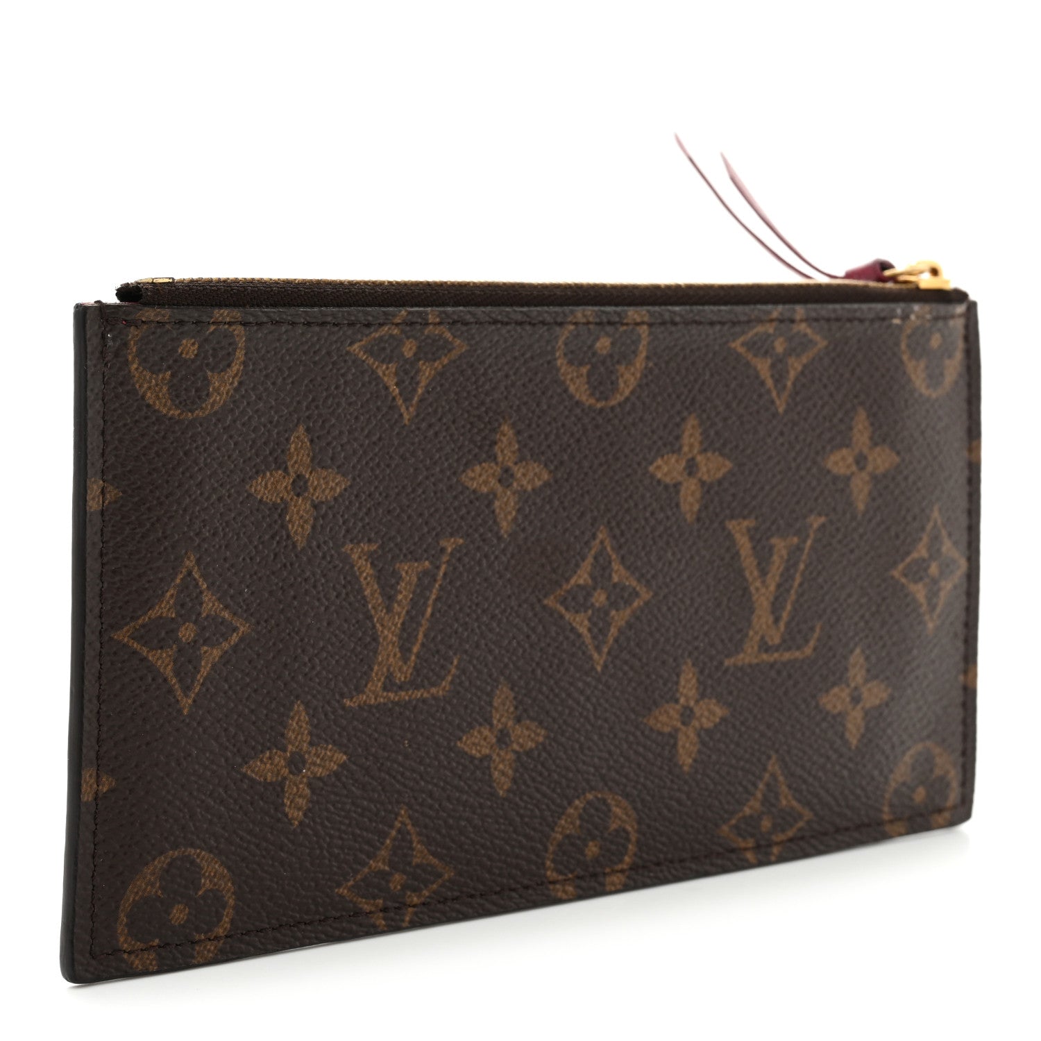 Monogram Felicie Chain Wallet Zippered Insert Fuchsia