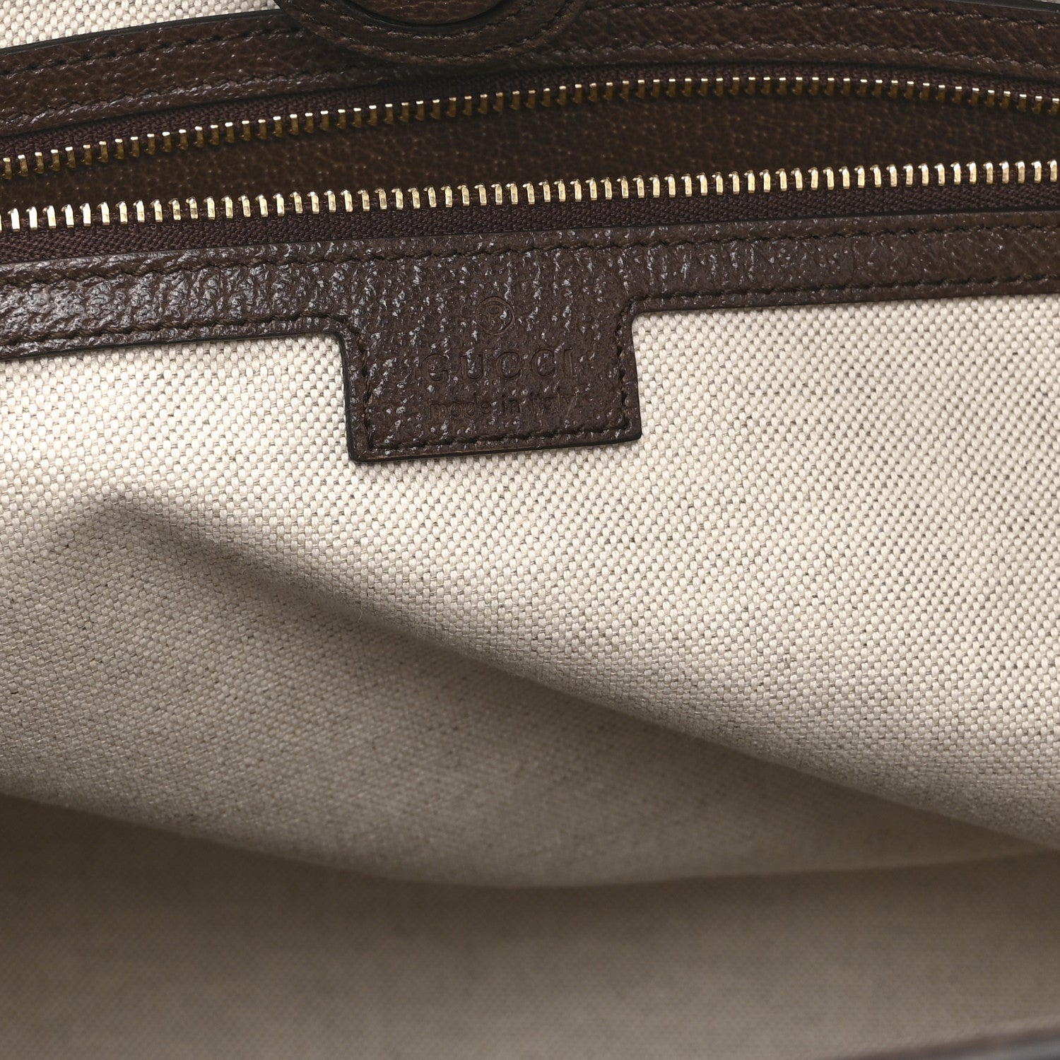 Monogram Jumbo GG Textured Dollar Calfskin Web Medium Ophidia Shopping Tote Camel Ebony