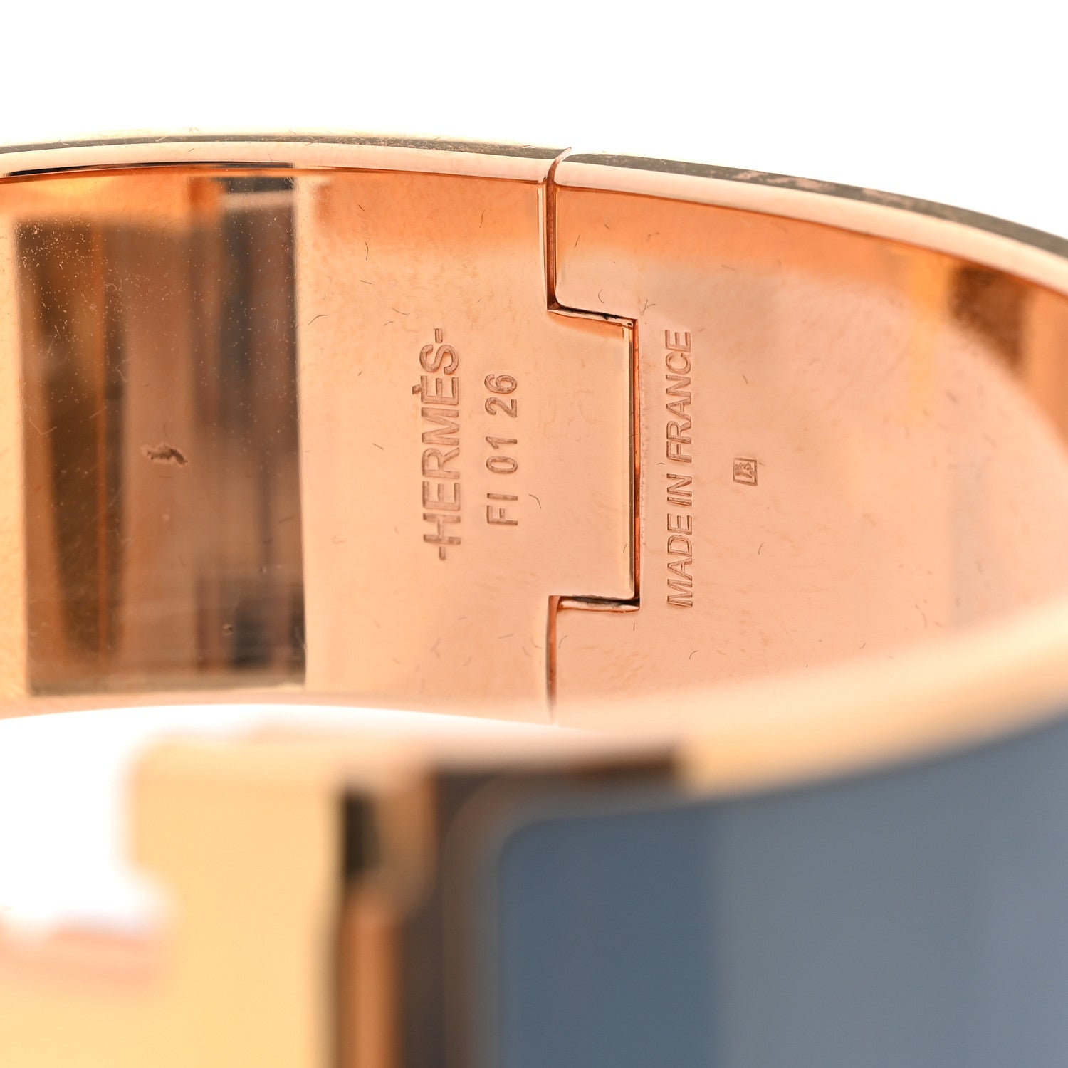 Enamel Wide Clic Clac H Bracelet PM Gris Orage