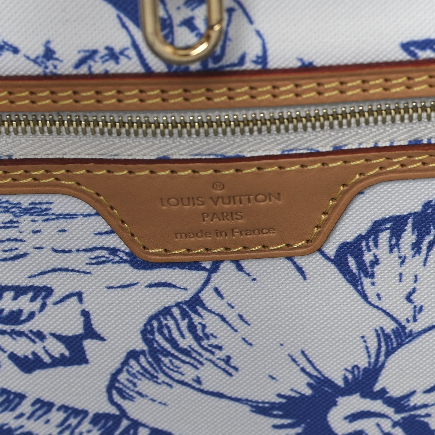 Monogram Tiles By The Pool 2.0 Neverfull MM Lagoon Blue